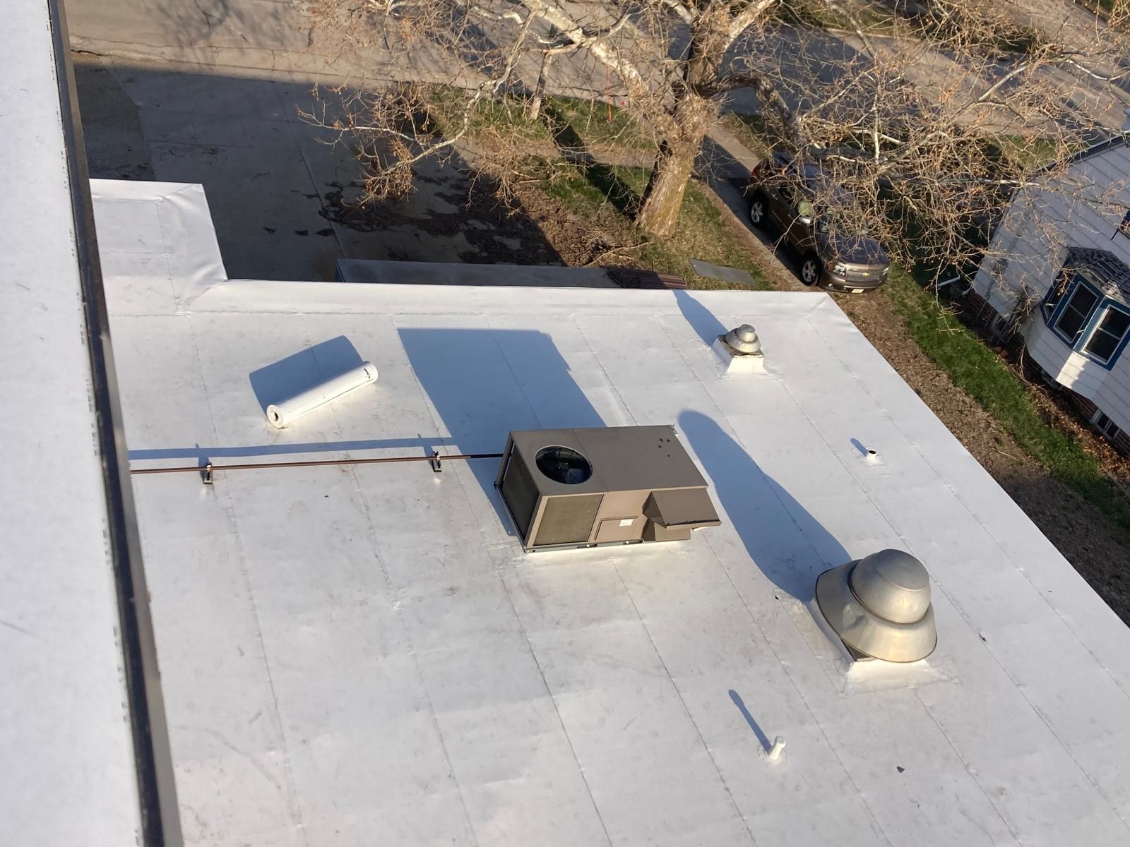 Commercial Roofing Installation using DURO LAST TPO  by Grell Roofing, LLC