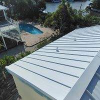 .032 Aluminum 1.5" Mechanical Seam Regal White  by Total Roofing System The Metal Roof Experts