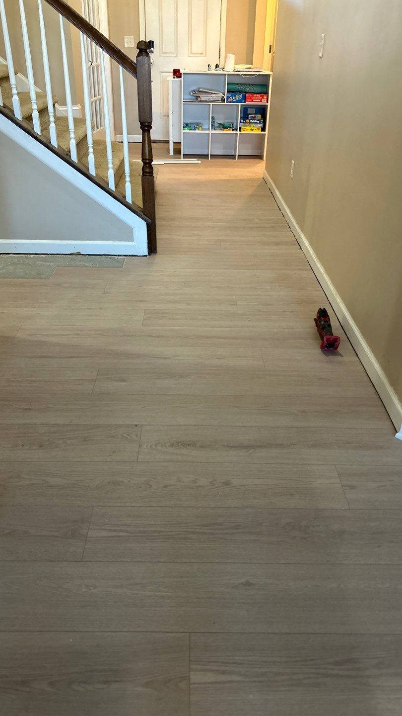 First floor LVP installation by Footprints Floors of Nashville