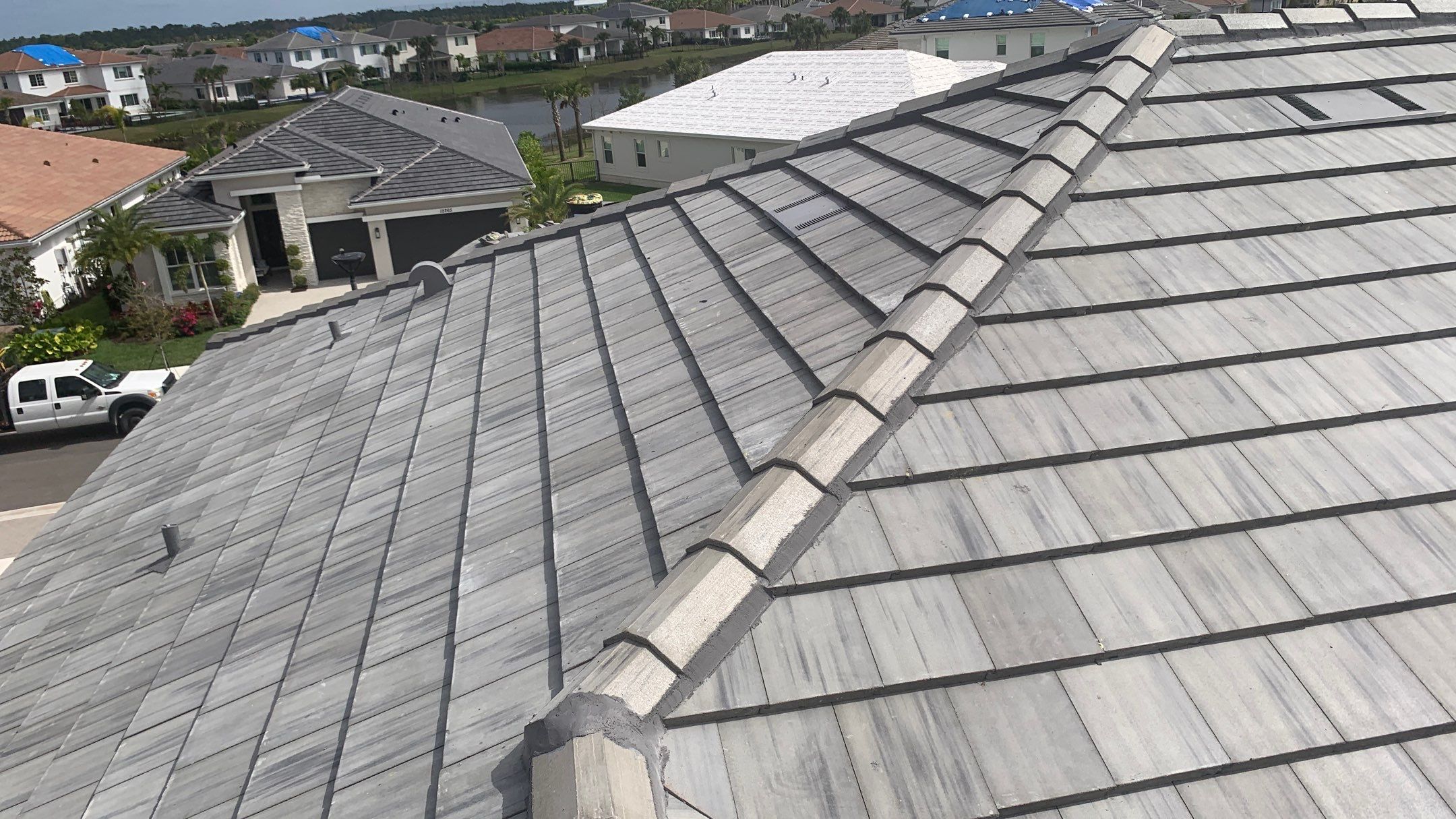 Residential Roofing Installation using Eagle Roofing Tile by BLUES BROTHERS ROOFING