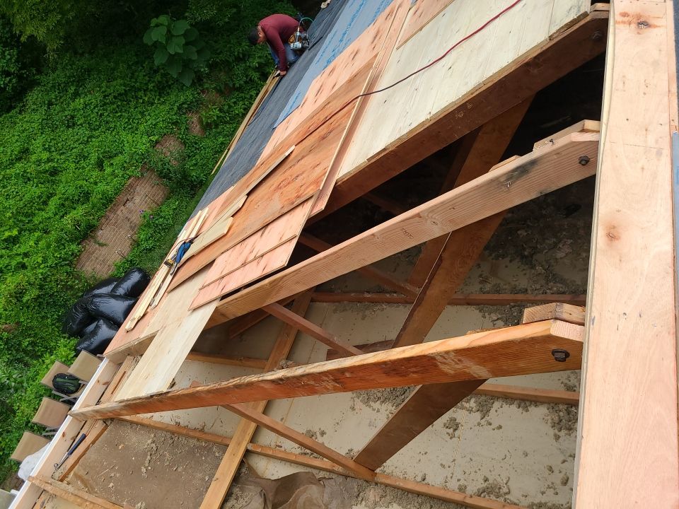 Springfield Tree Damage Restoration: CertainTeed Landmark Designer Shingles in Charcoal Black by RM Banning, Inc.