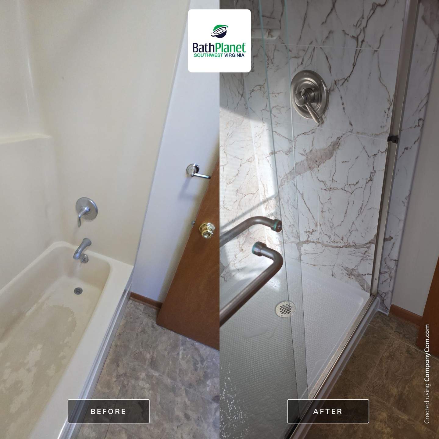 Tub to Shower Refresh by BathPlanet SW Virginia