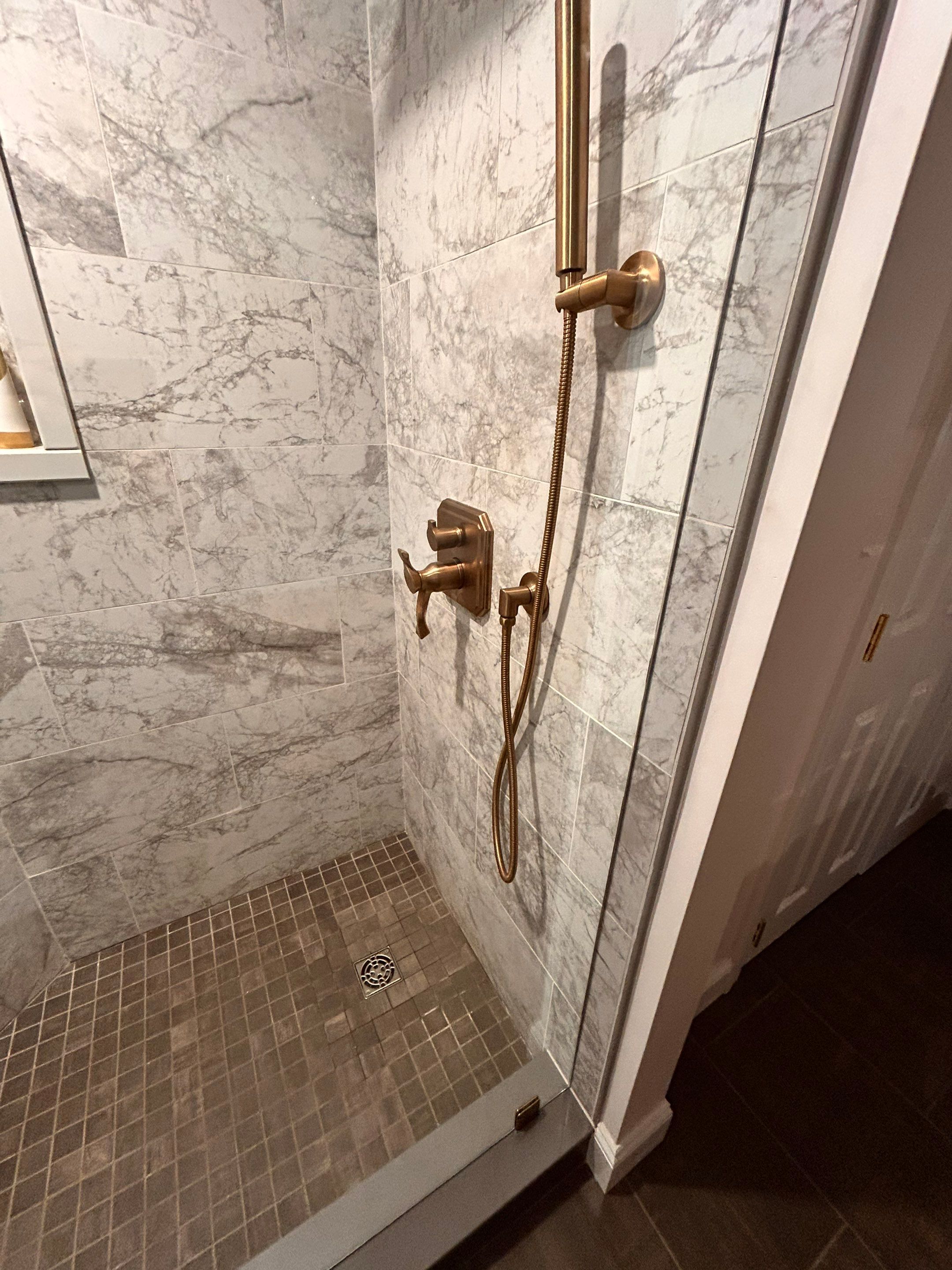 Shower using Tempered Shower Glass by Cheshire Glass Company