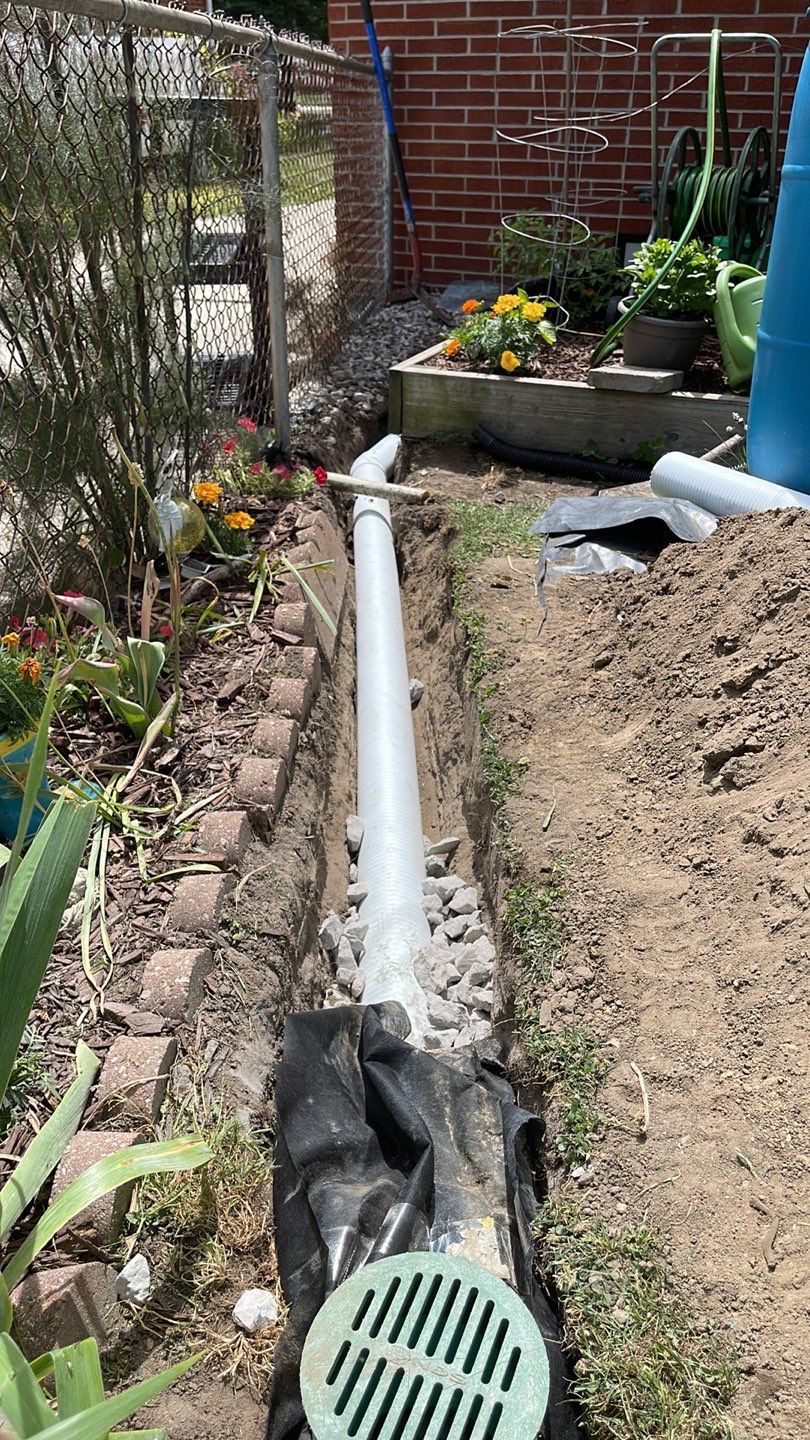 Embedded Fiber Reinforcement and Basement Waterproofing using GrateDrain Waterproofing System by Toledo Basement Repair