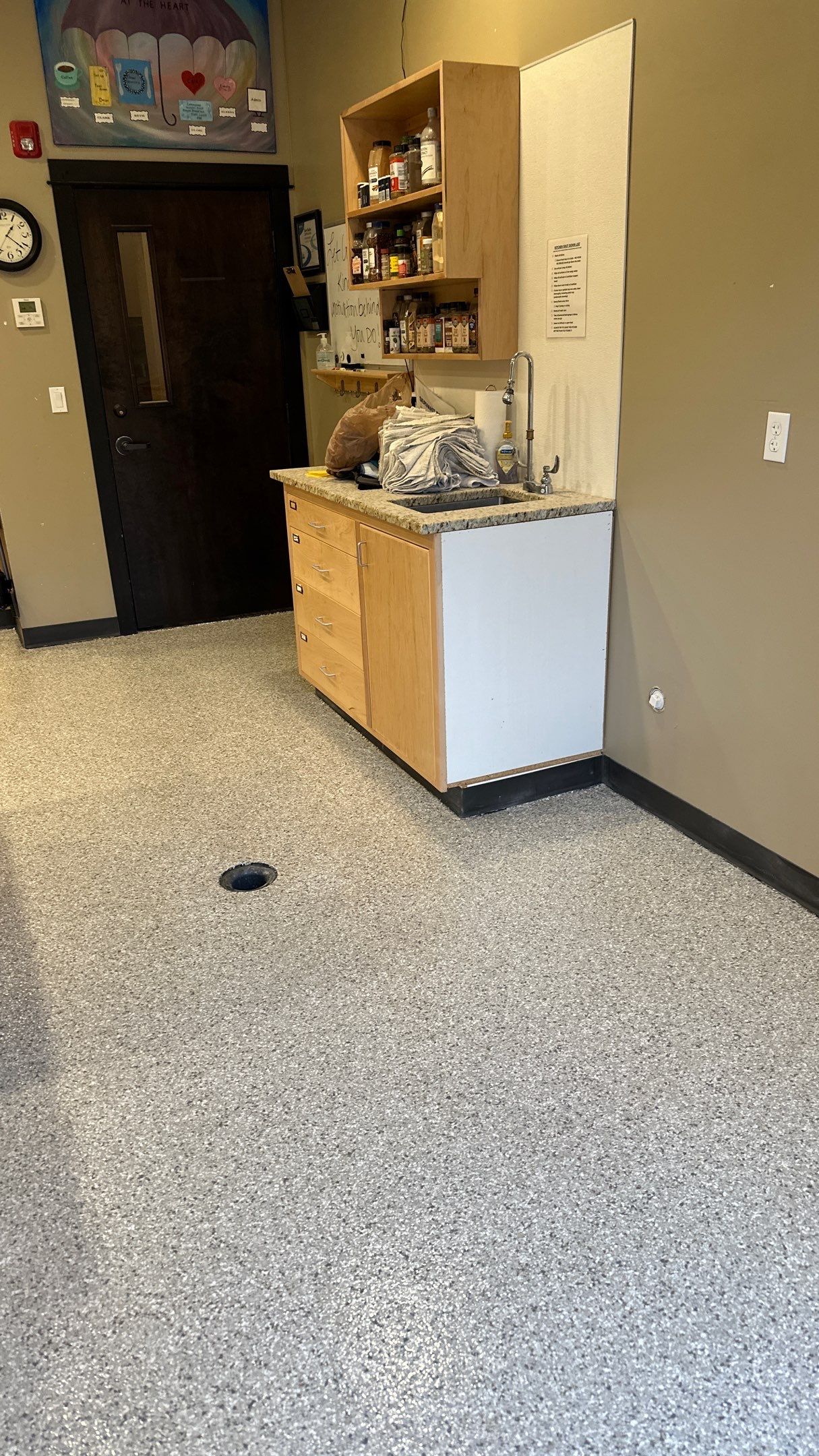 Commercial Kitchen Floor Transformation using Mt Everest by Croc Coatings, LLC
