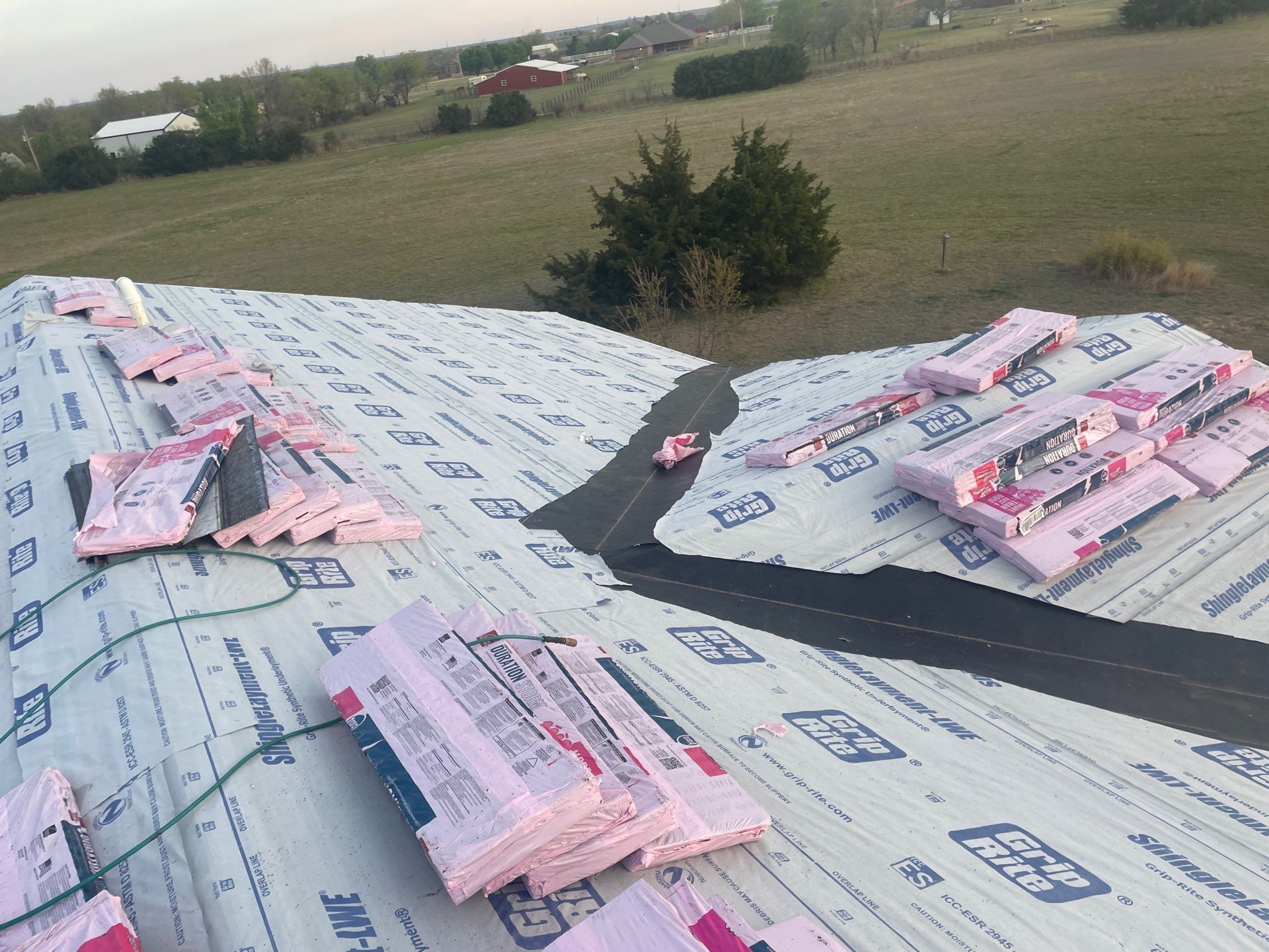 Roof Siding & Window Project in Mustang, OK by Z Construction & Roofing, LLC