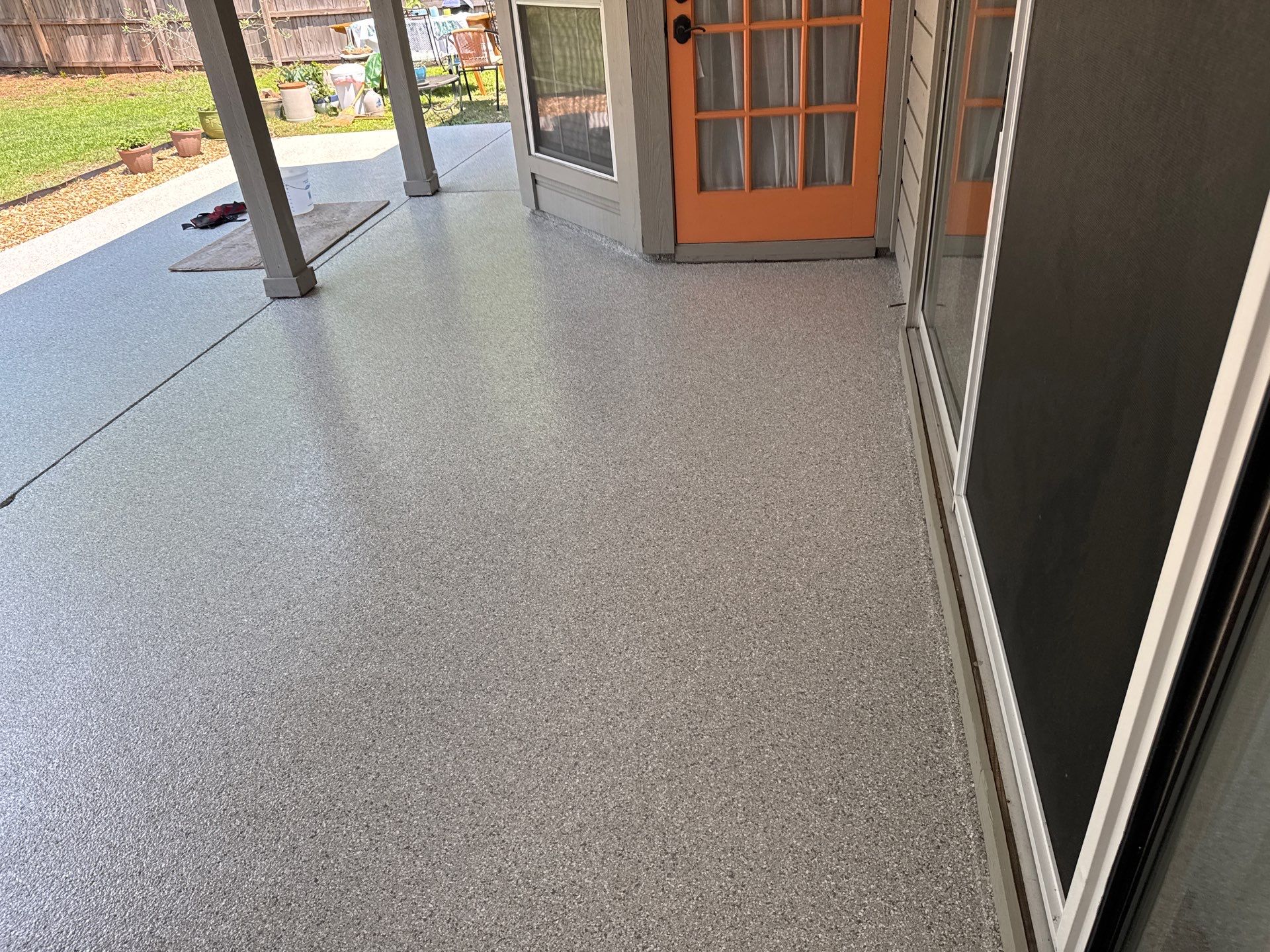 Porch Project in Gainesville, FL in Mount Everest by Cross Creek Concrete Coatings