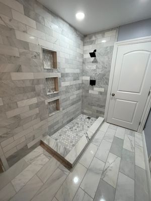 Bathroom Remodel using Tile