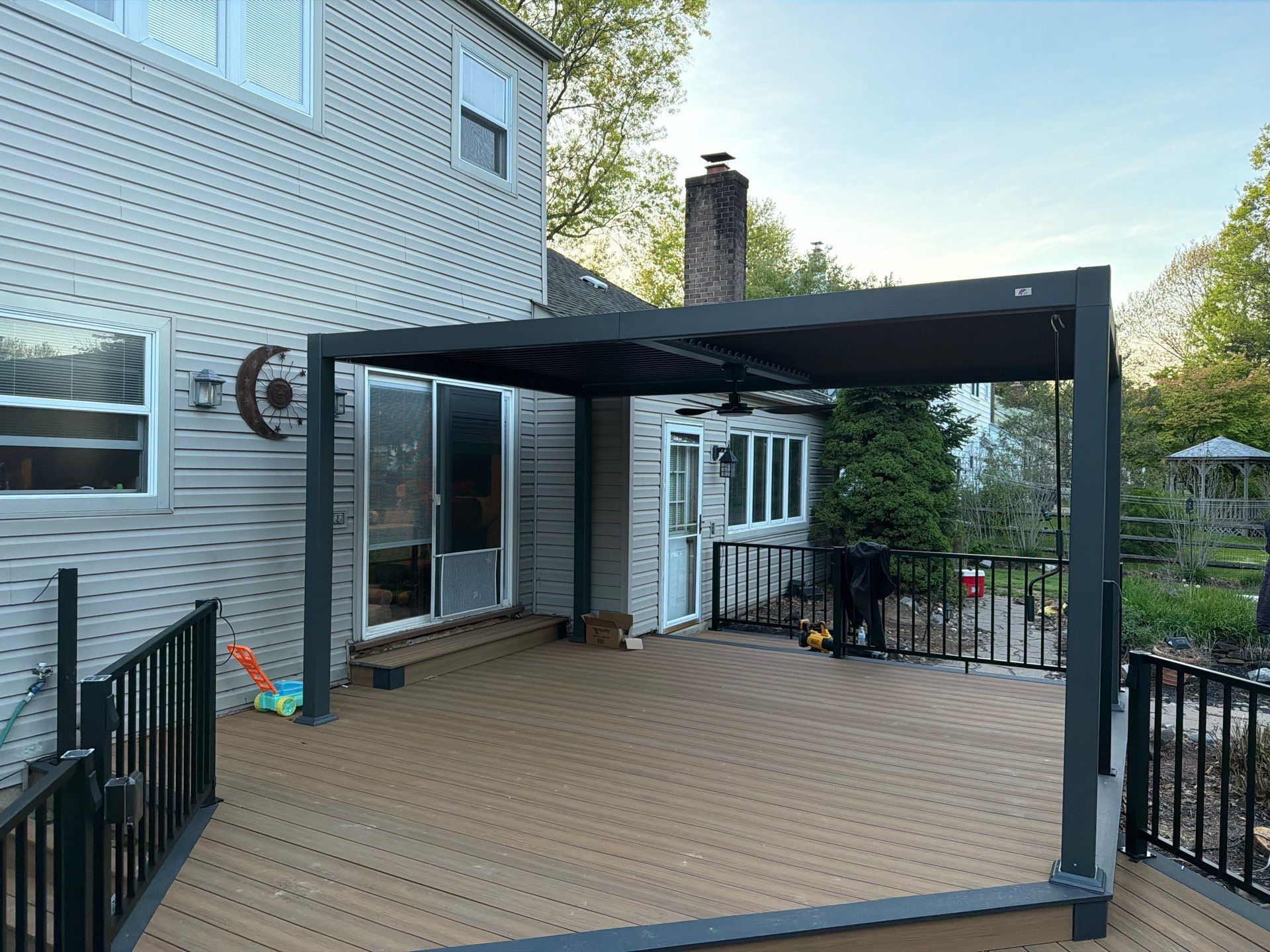 Deck Resurface In Richboro PA With Pergola by deck guardian