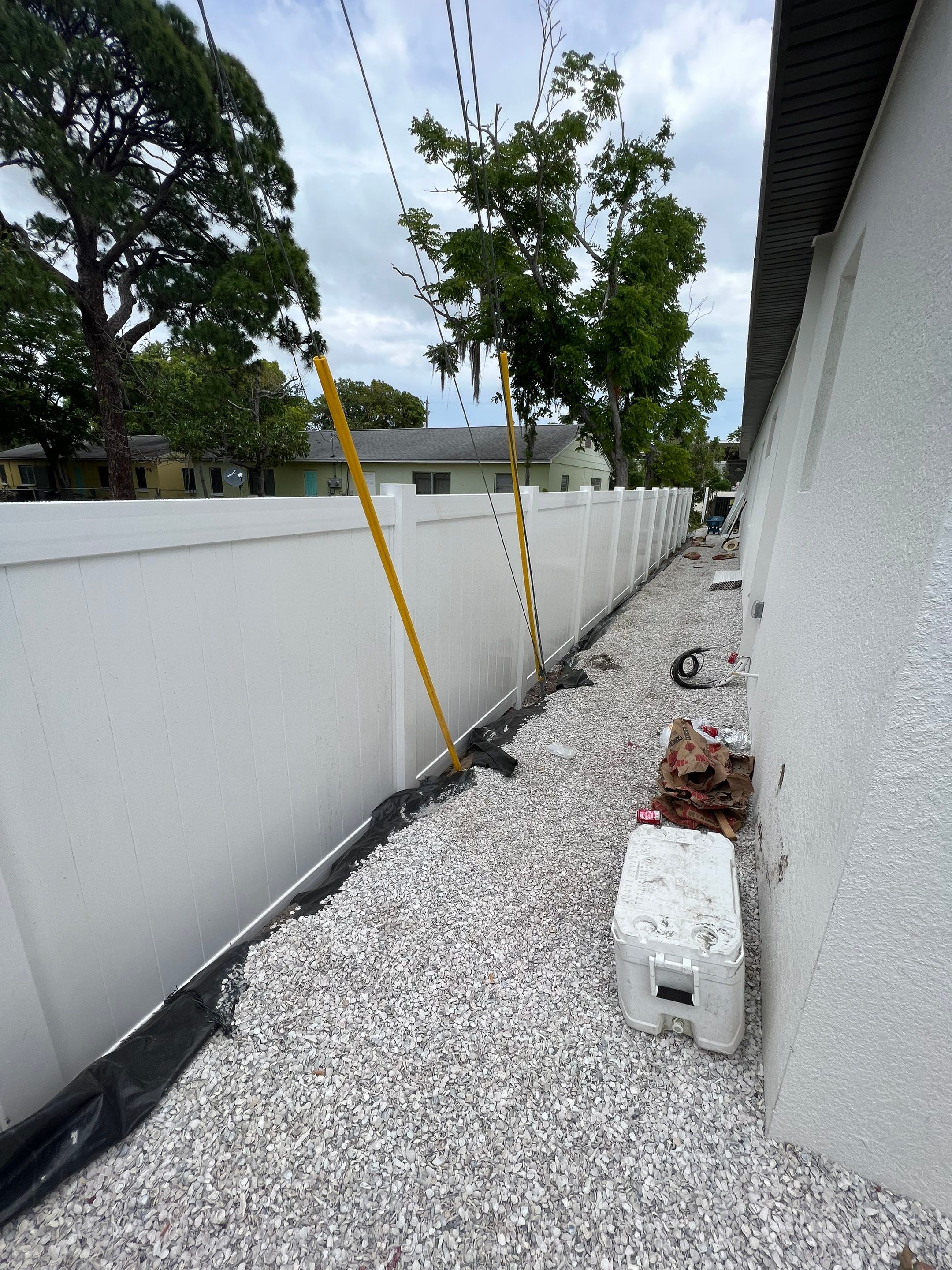 Sarasota, FL 6ft. Tall White Vinyl Privacy Fence by Asap fence and gates, LLC