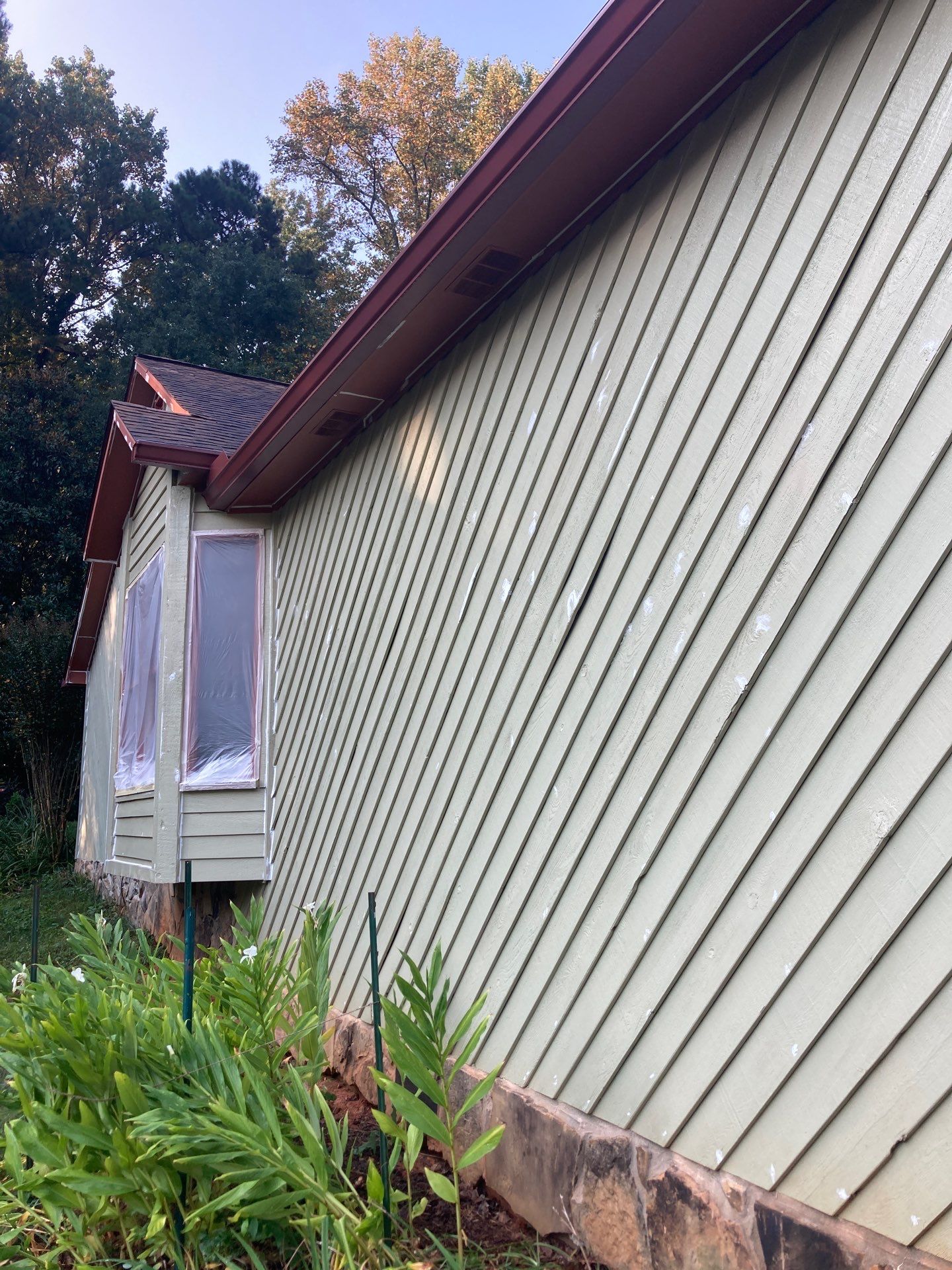 Exterior Painting and Deck Stain in Stone Mountain, GA by Nelson Exteriors