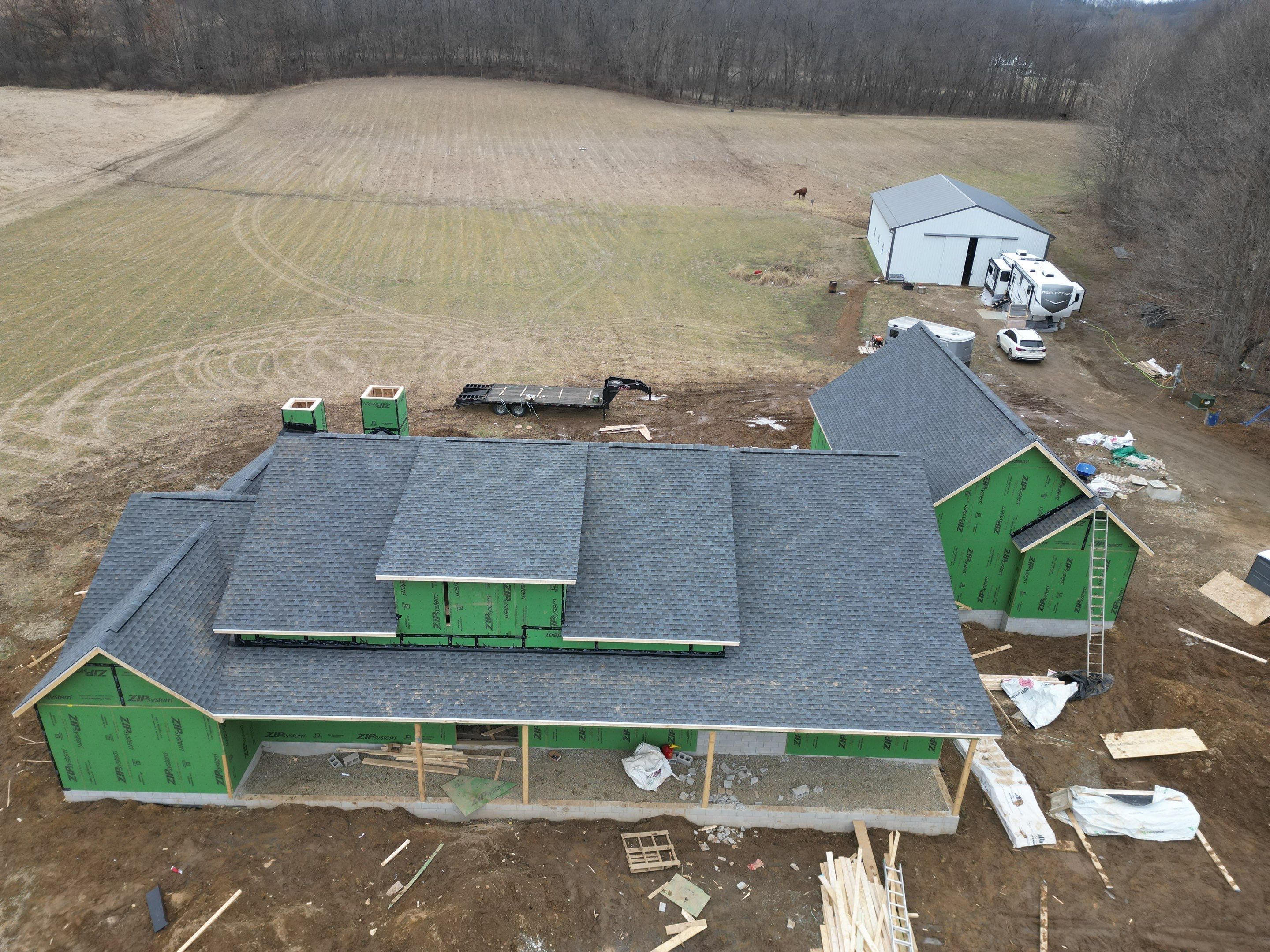 Residential Roofing Installation using Timberline HDZ Shingles - Williamsburg Slate by RoofX 