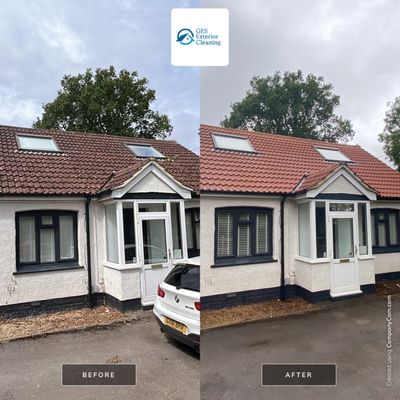 Roof Clean  - Moss Removal - Gutter Clean using Honda 15lpm Low Pressure Washing Machine