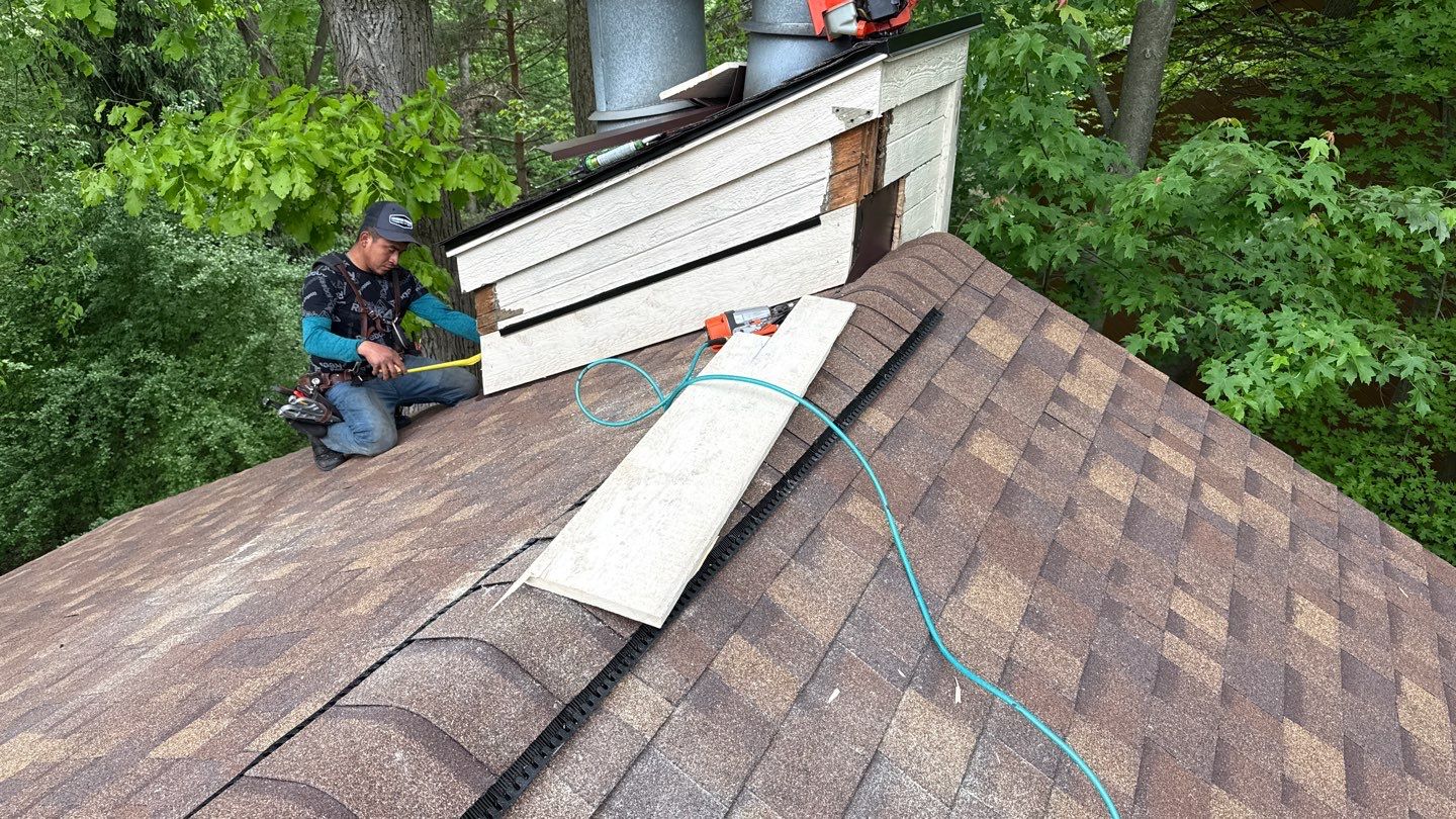 Roof Replacement using Owens Corning Desert Rose by 180 Contractors