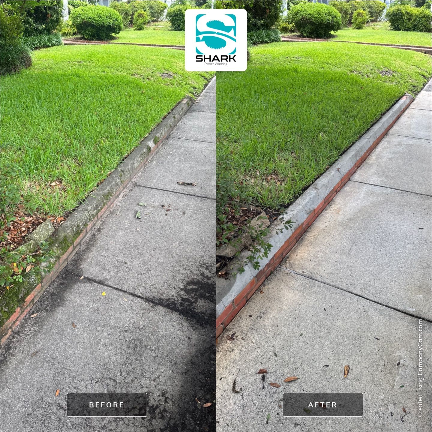 House washing in Wilmington by Shark Power Washing