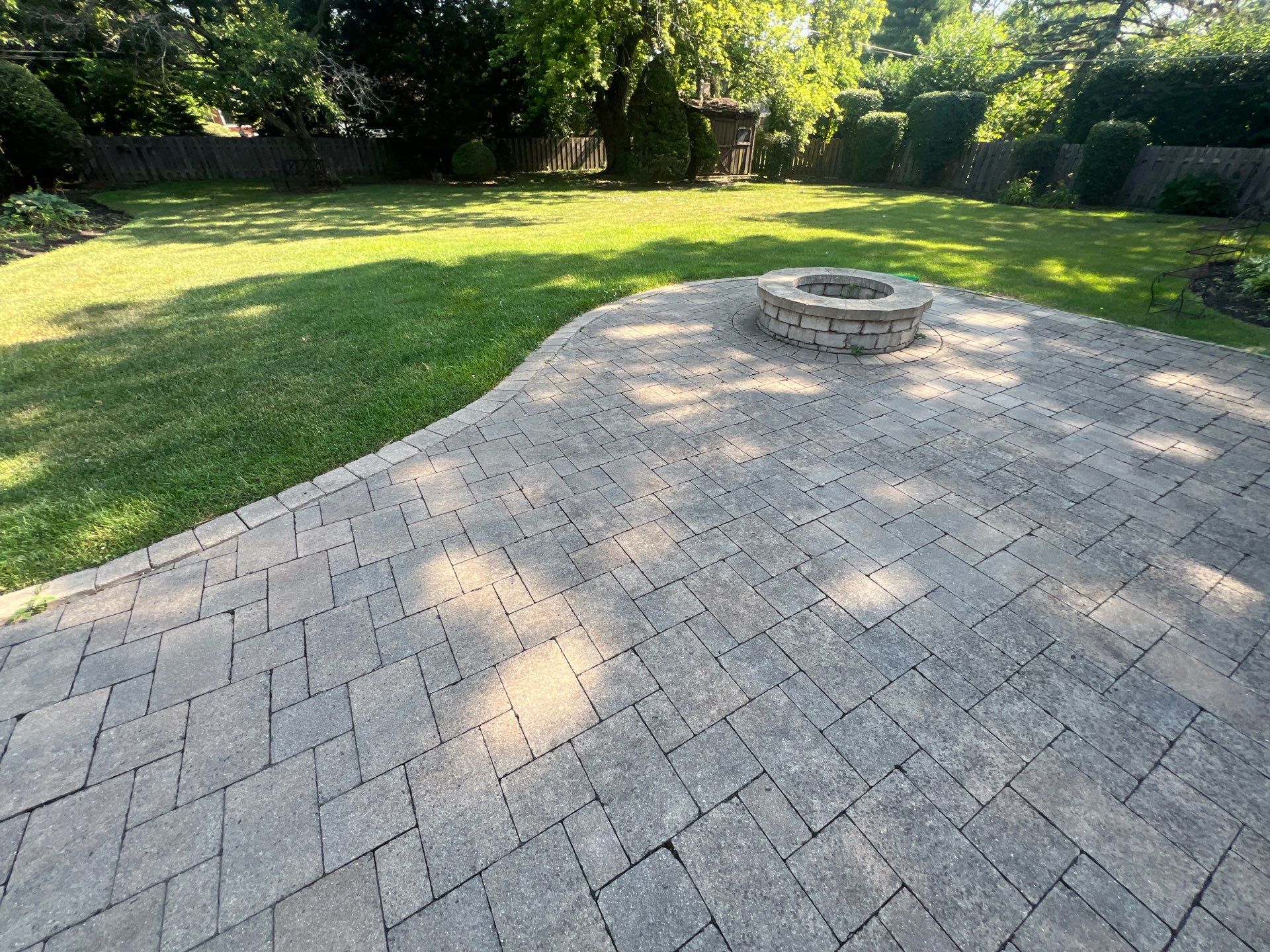 Brick Paver cleaning and sealing by Northern Power Washing LLC.