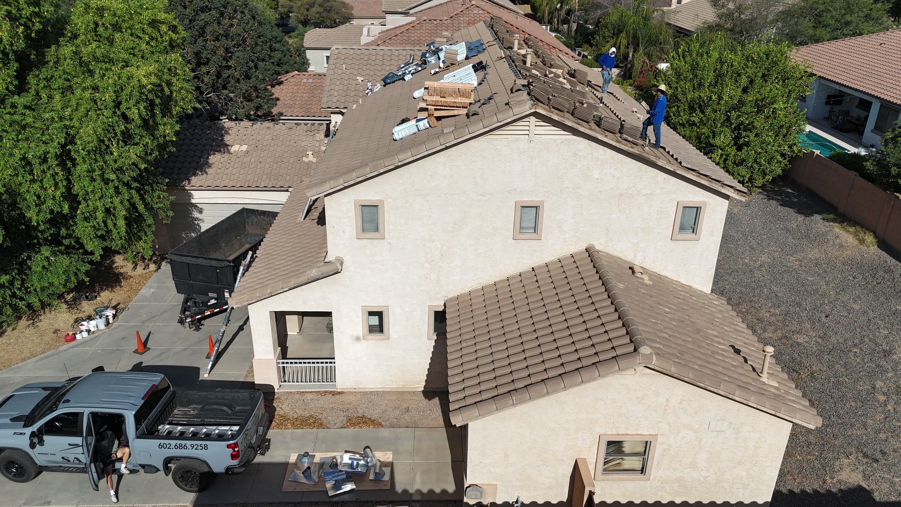 Project in Queen Creek, AZ by Saint Roofing
