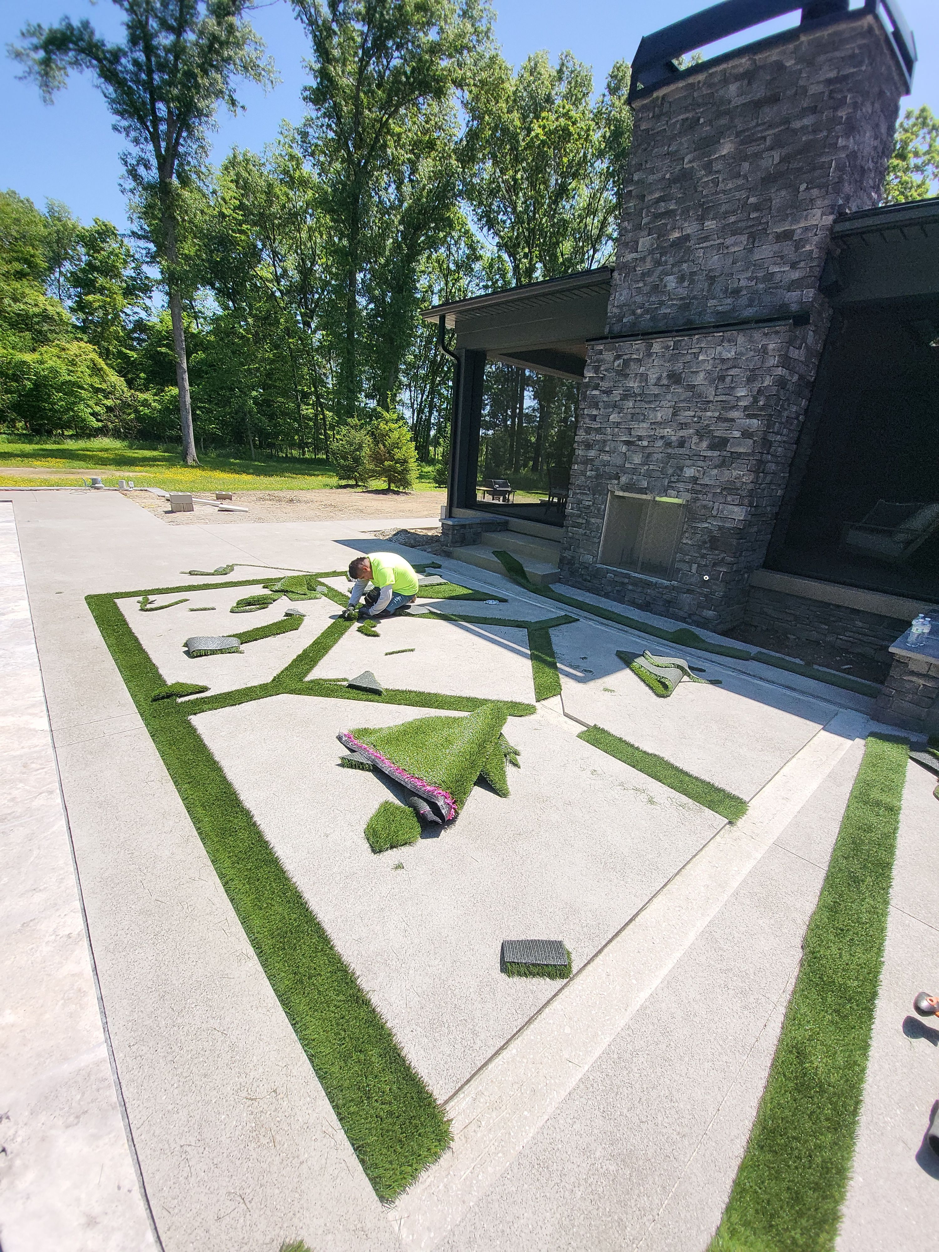 Luxury Turf Strips in Galena, OH by Southwest Greens Midwest