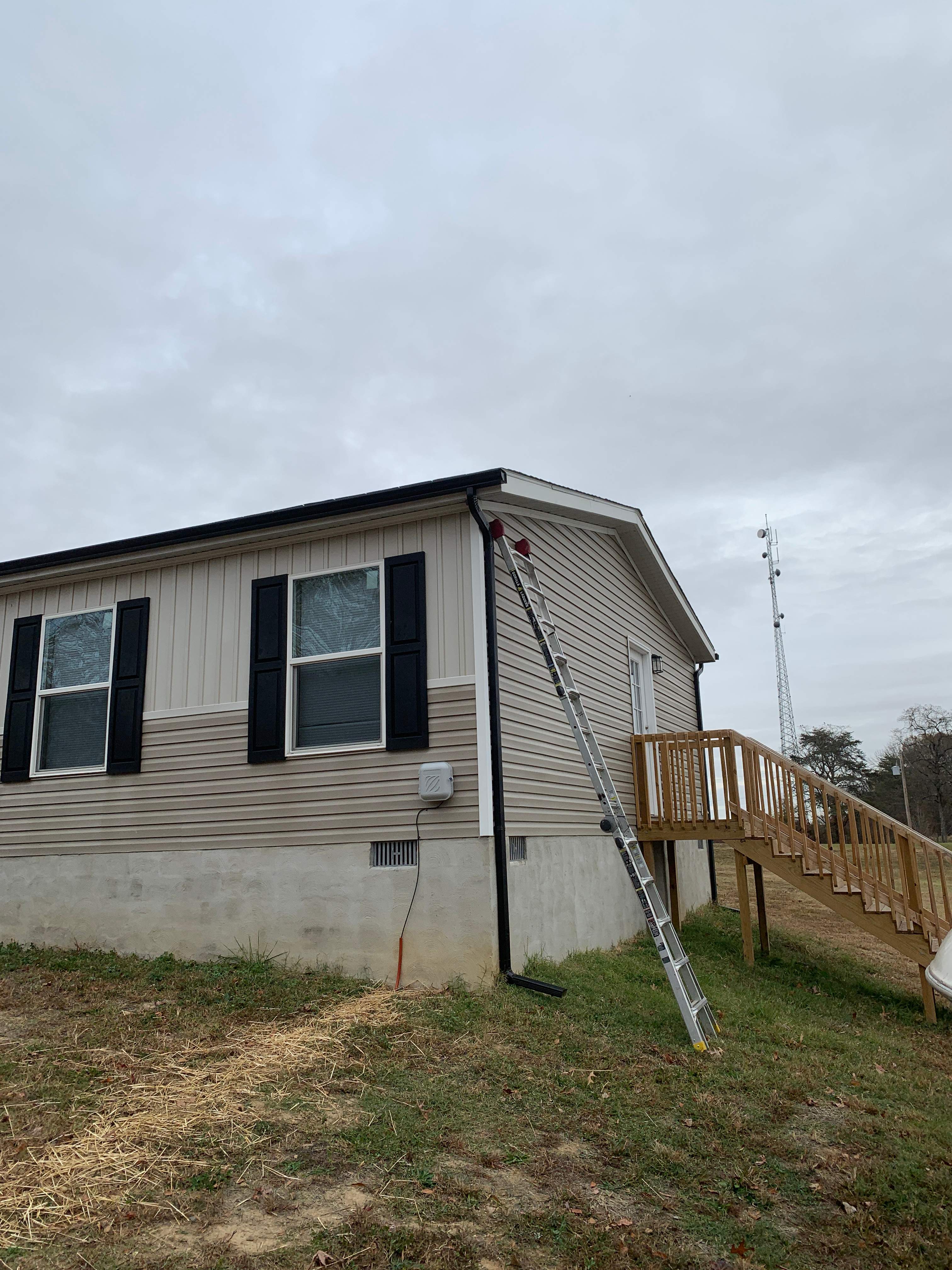 Gutter Installation using 5" Seamless Gutters by Matter Construction, LLC