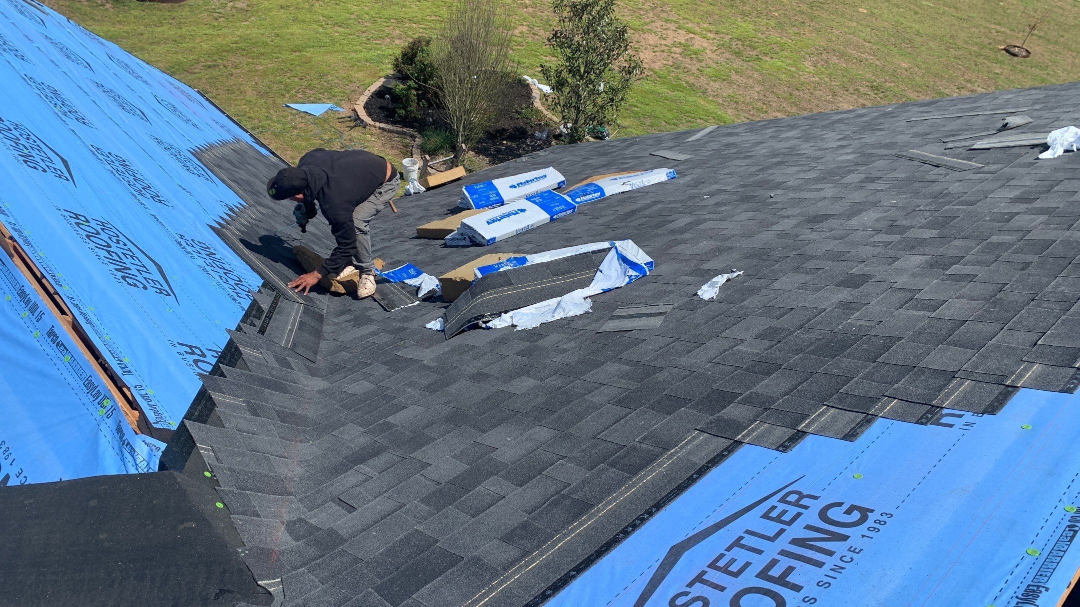 Residential Shingle Reroof using Malarkey Vista by Hostetler Roofing