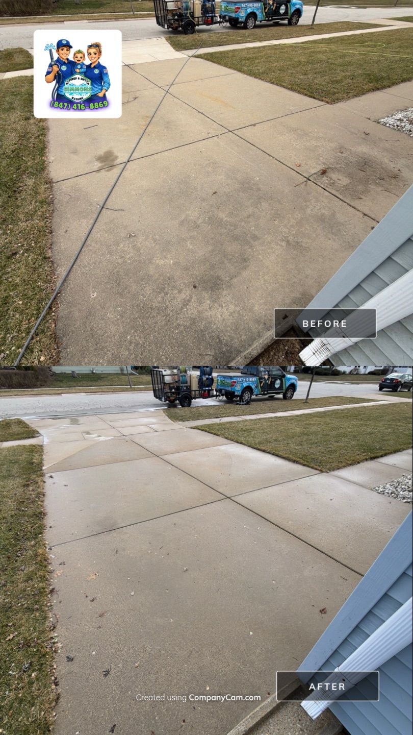 Project in Elk Grove Village by Simmons Power & Soft Washing