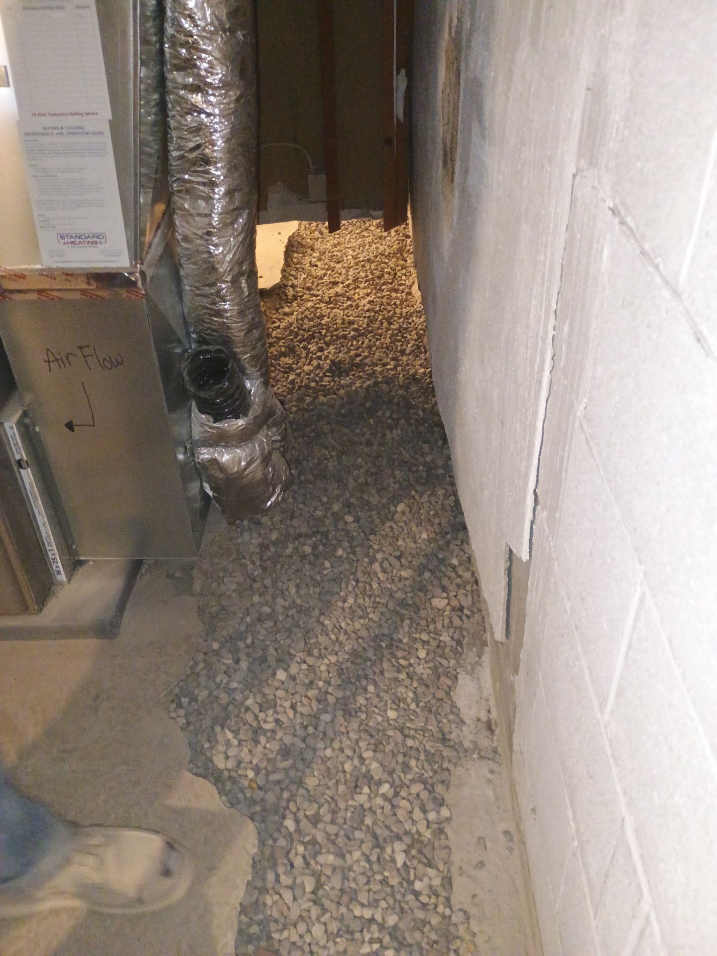 Interior Drain Tile Installation in South Minneapolis by Waterproofing Northeast
