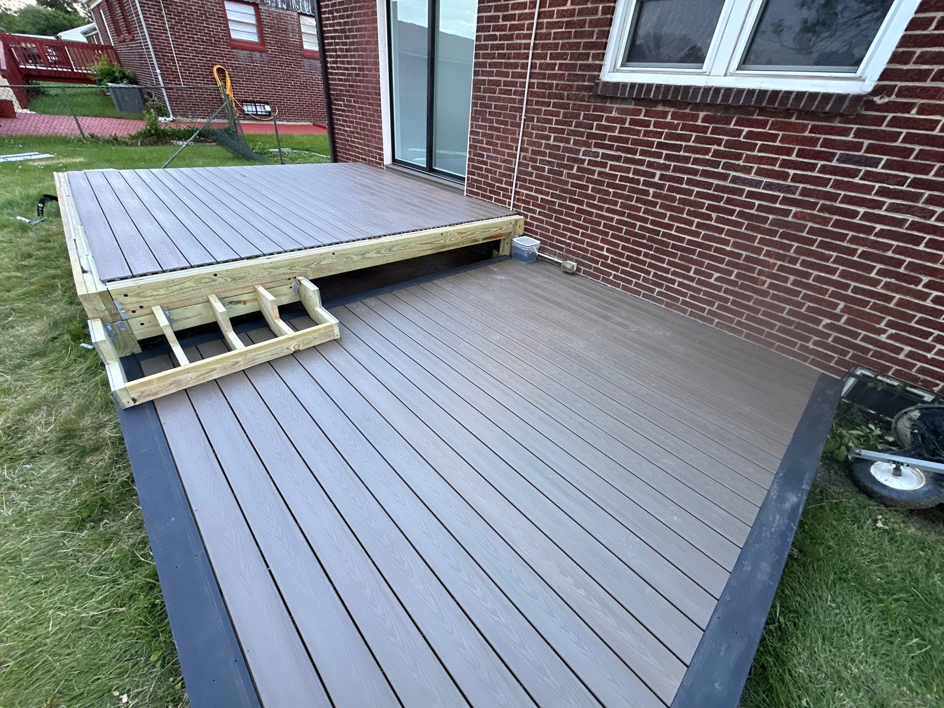 New deck and new Sliding door in Pennsauken NJ by deck guardian