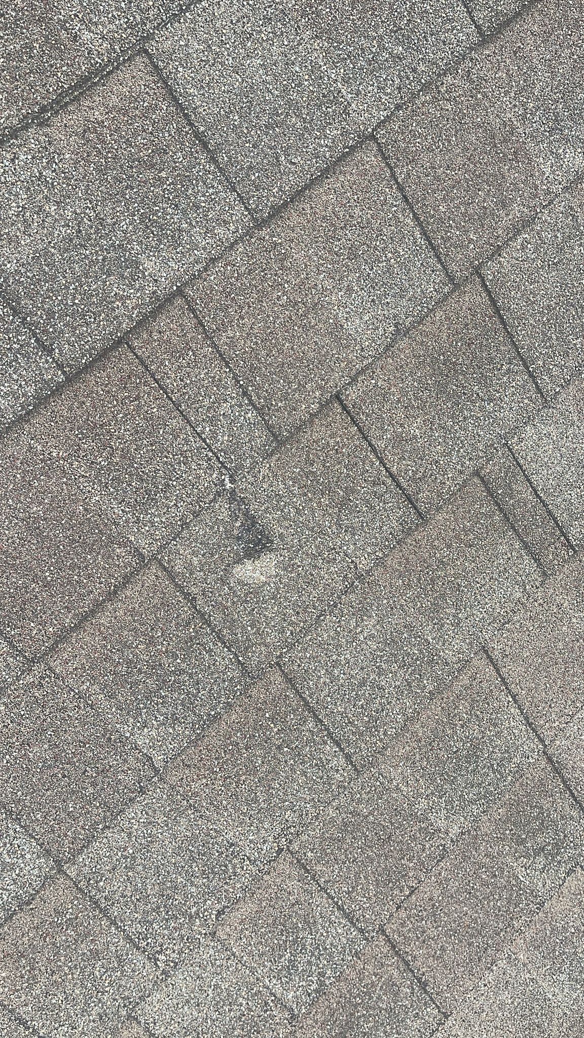 Hail Damage using Owen's Corning Duration (Lifetime) Shingles by Roof Repair Company
