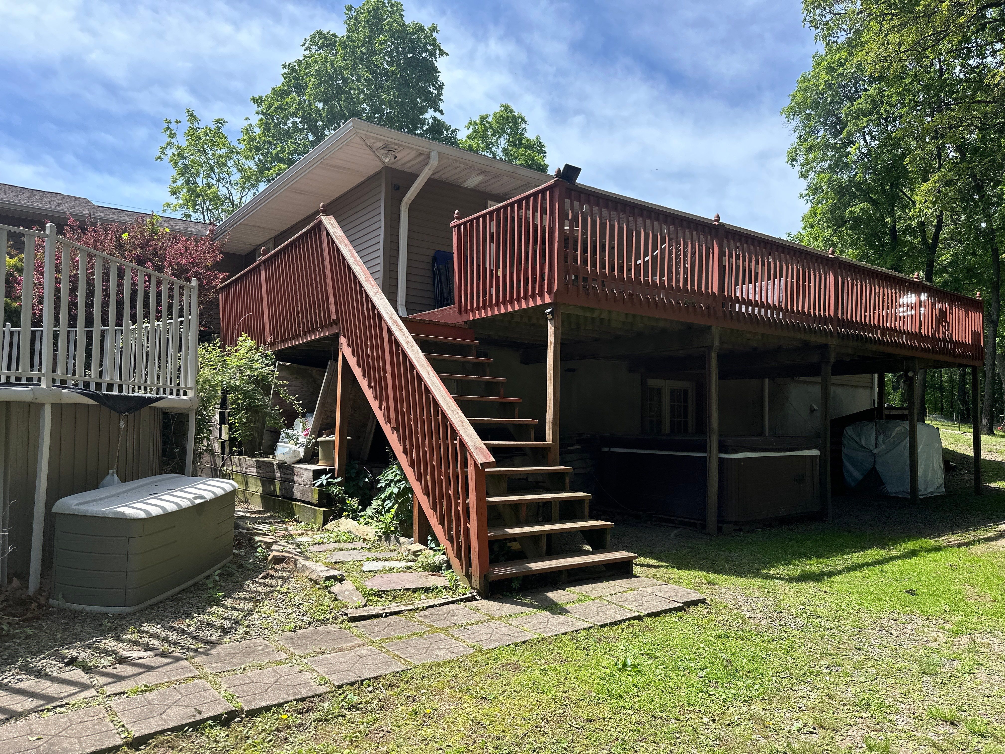 Complete deck replacement by Esh Builders