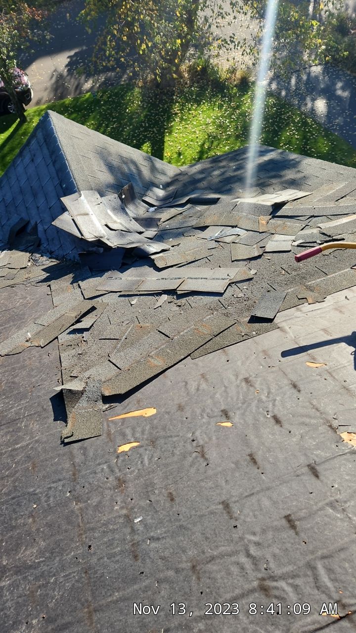 Residential Roofing Installation using Certainteed Landmark Moire Black by A Plus Exterior