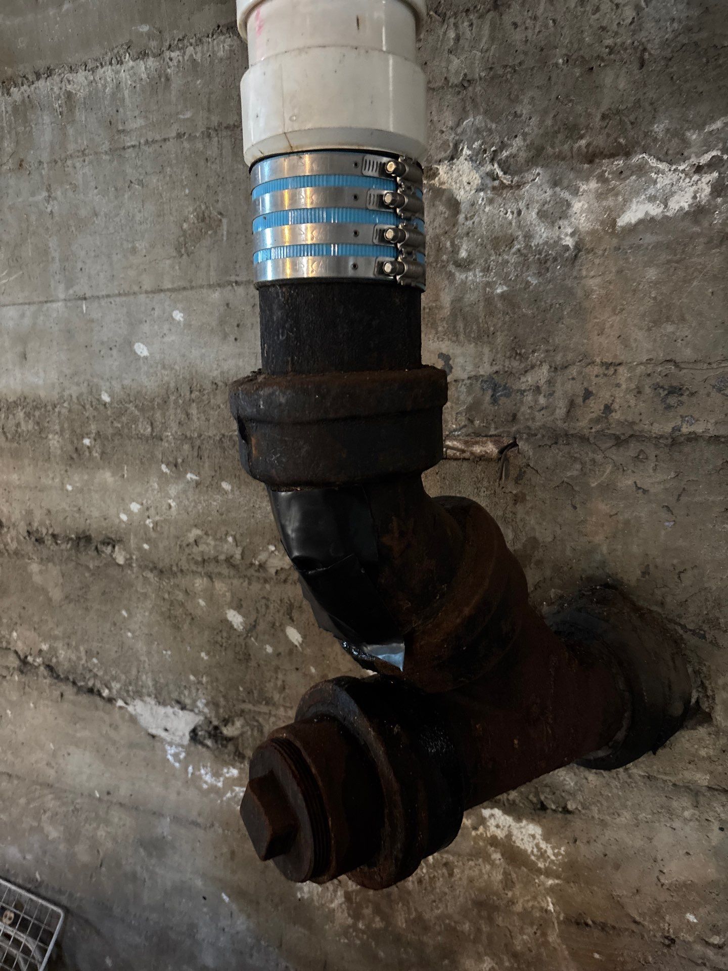 Basement Main Drain Leak Repair — Salem, MA.  by FAGONE MECHANICAL