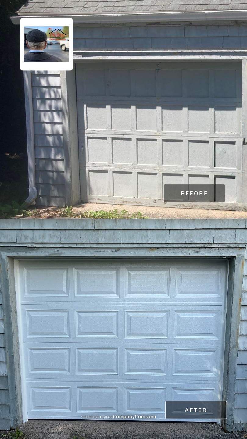 Garage Door Installation Using Amarr Olympus Garage Door by DiGiorgi Roofing and Siding Inc