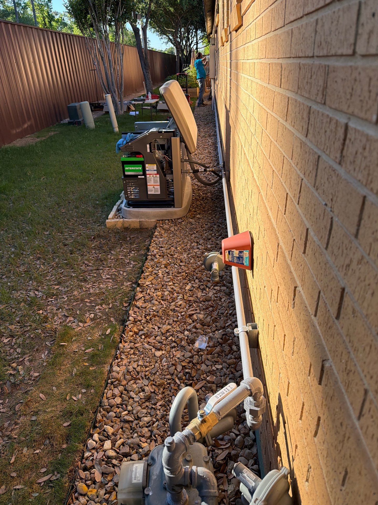 Residential Kohler Standby Generator and 200 Amp ATS Installation in Houston by GenTex Elite Services