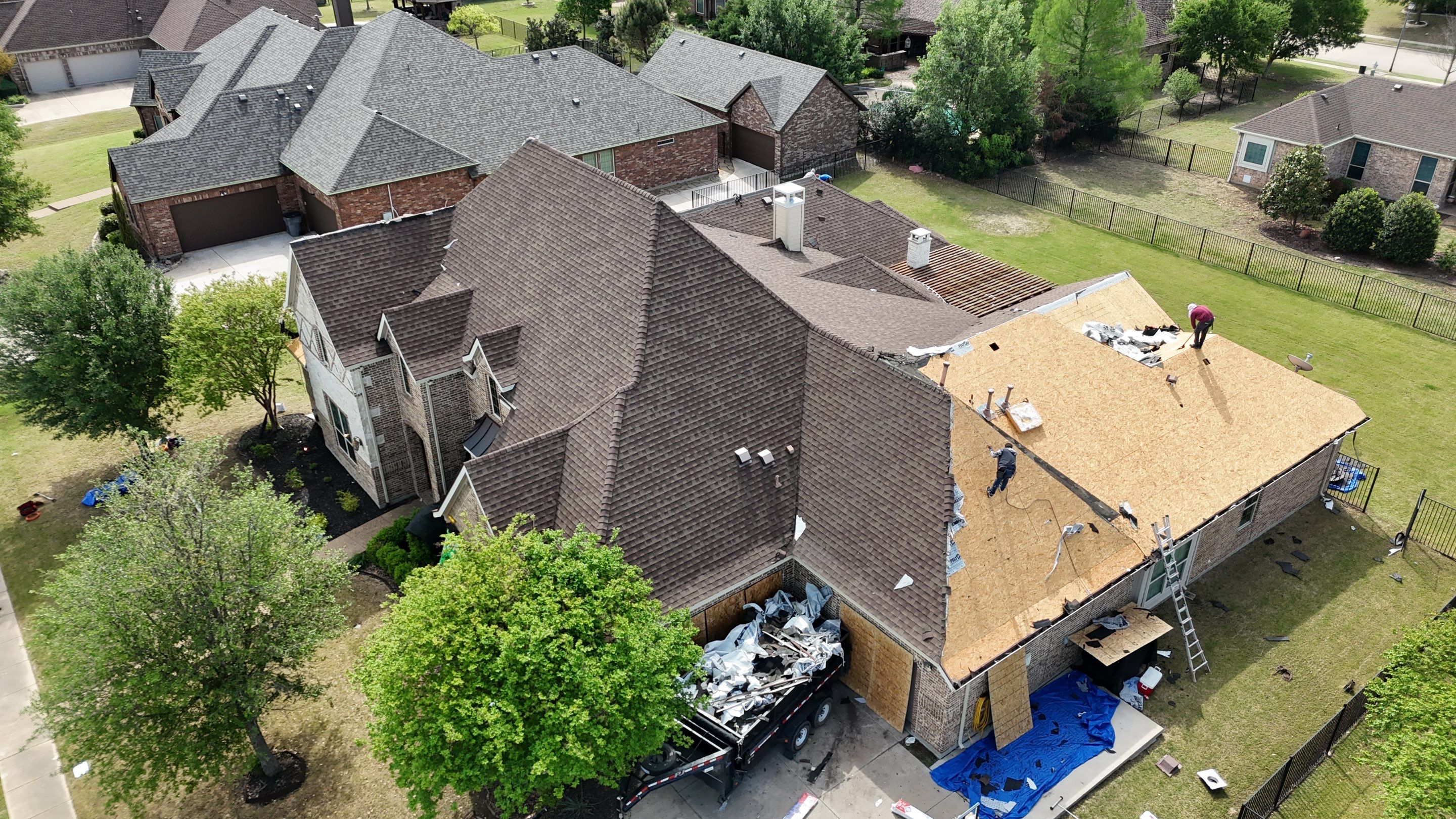 Residential Roof Replacement, and Full Exterior Restoration Wylie, Texas by Springtree Restoration 