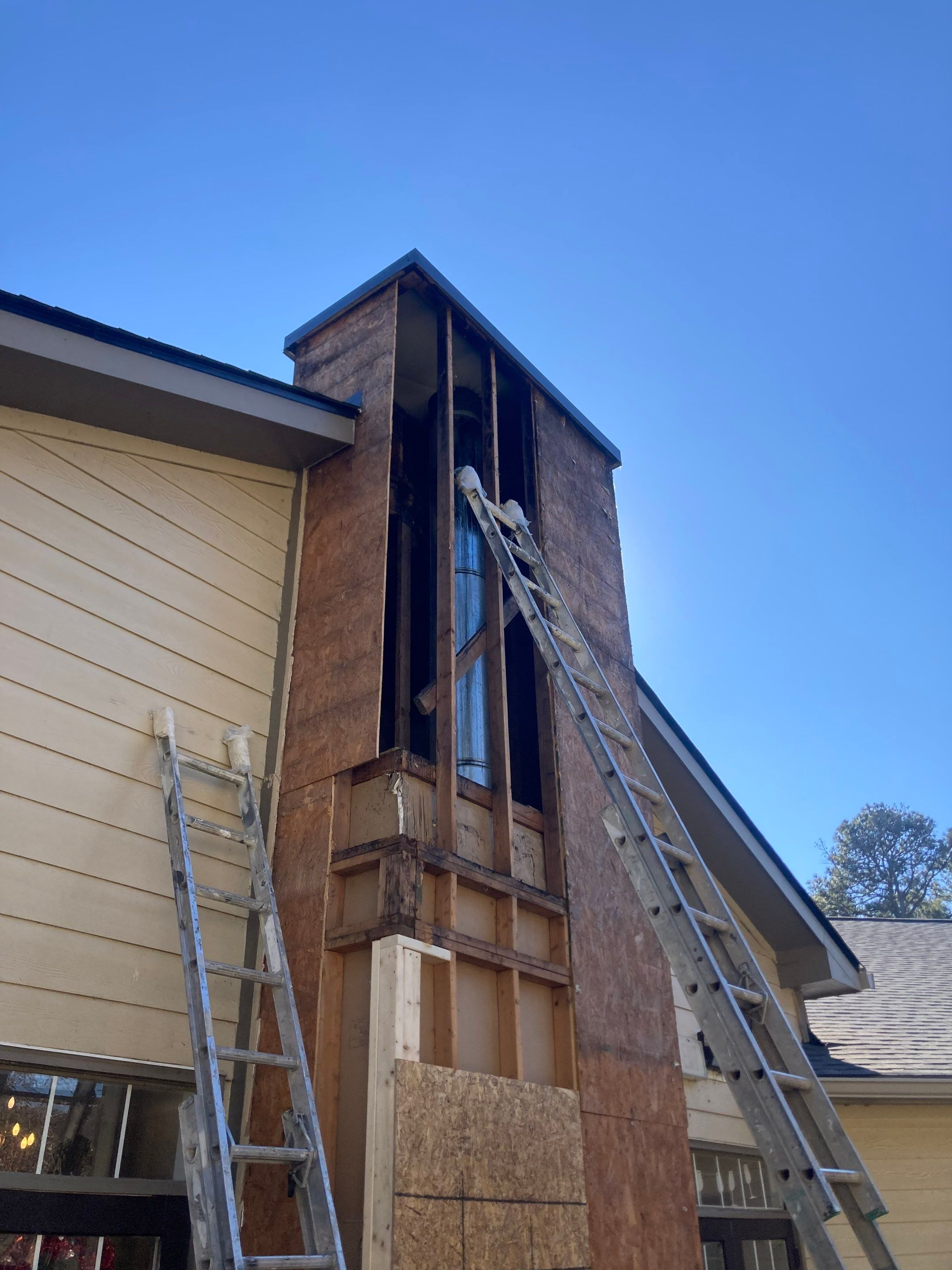 Chimney Siding Replacement & Restoration by PGP Surface Solutions, LLC