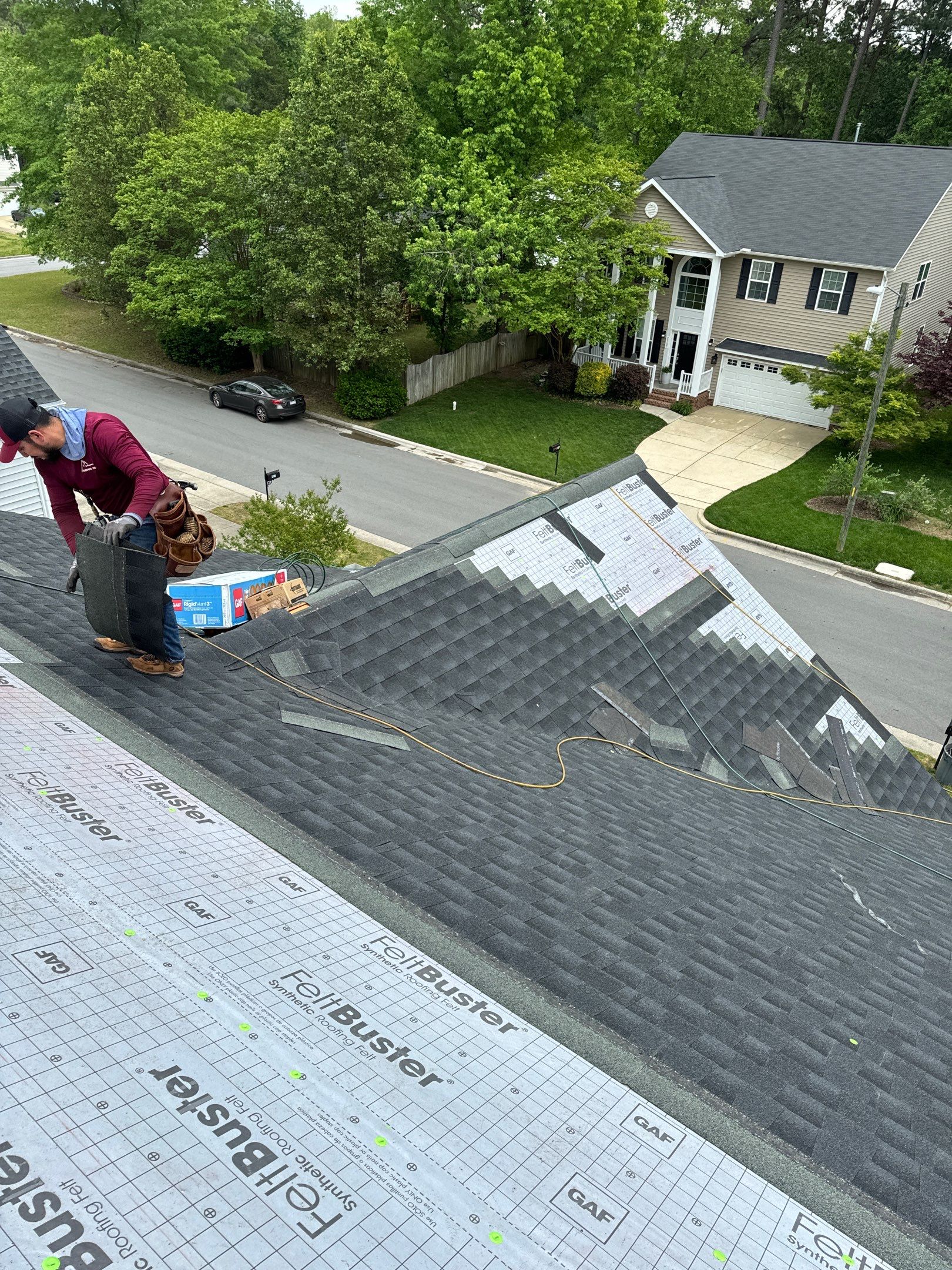 Project in Apex - Timberline HDZ Charcoal  by Pro Performance Roofing