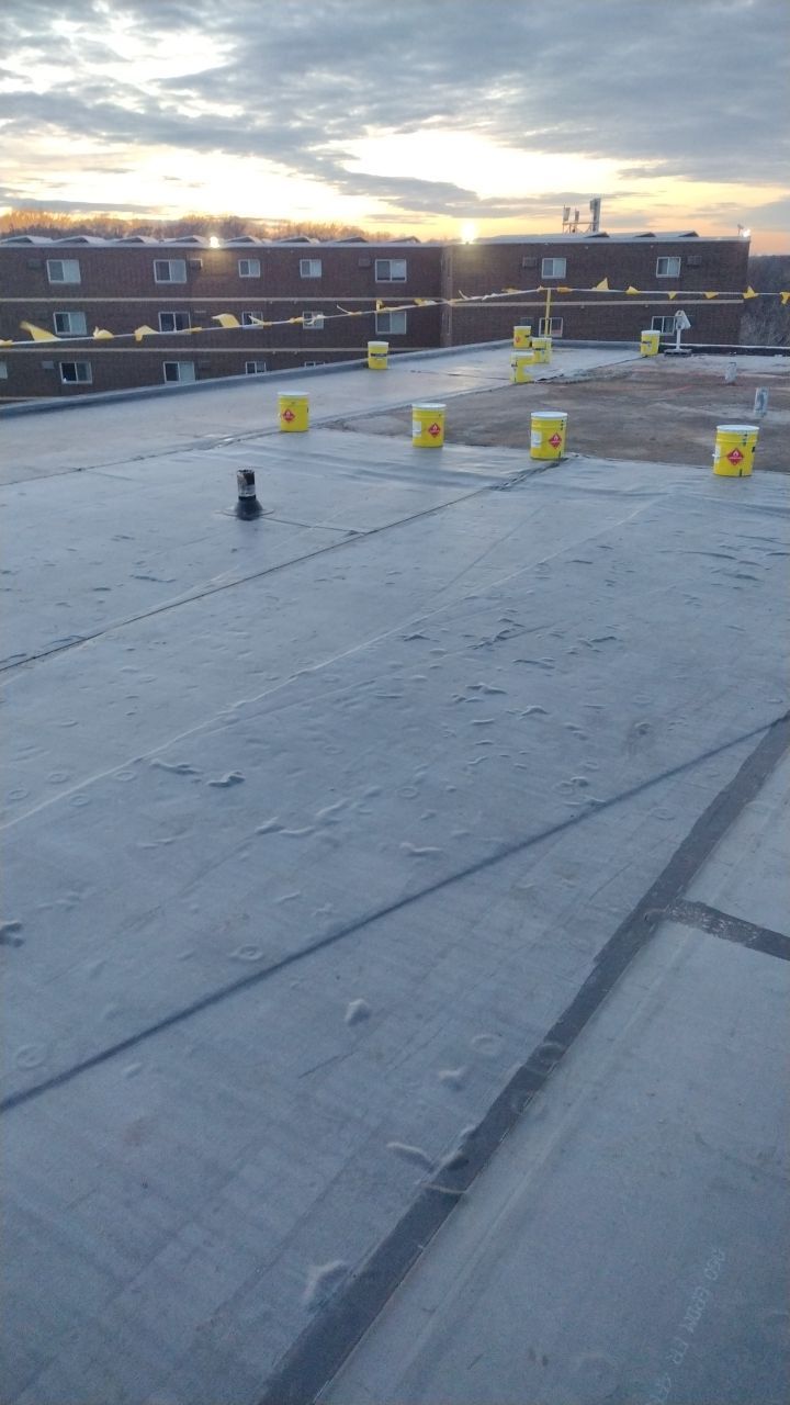 Commercial flat roof parma by Absolute Roofing and Construction