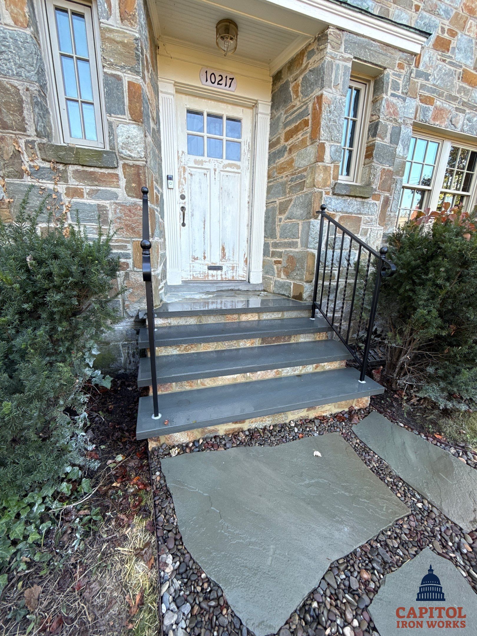 Custom Modern Interior Handrail – Minimalist Steel Design – Bethesda, MD by Capitol Iron Works