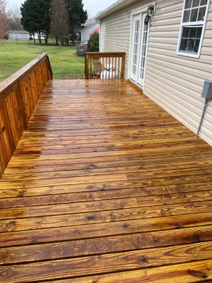 Coated Deck using Wood Sealant