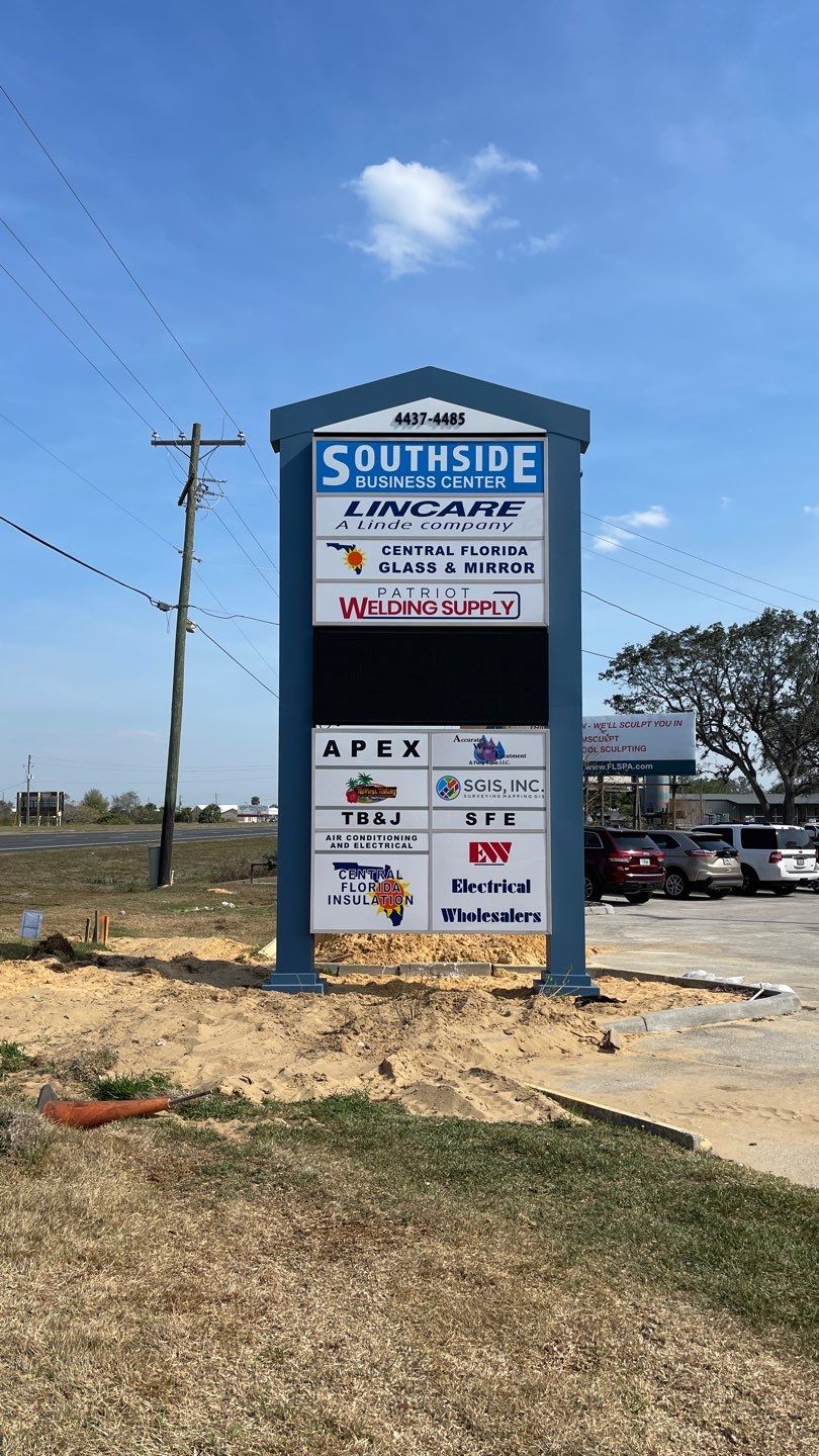 Pylon Sign for Southside Business Center by SignCrafters