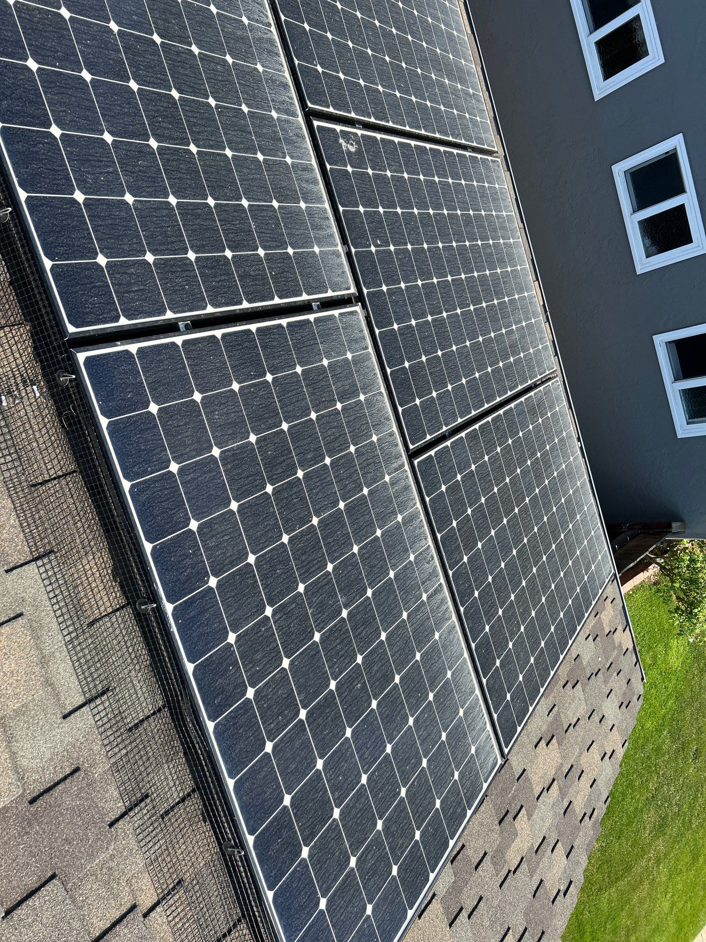 Solar Panel Critter Guard Installation by All One Solar Shine