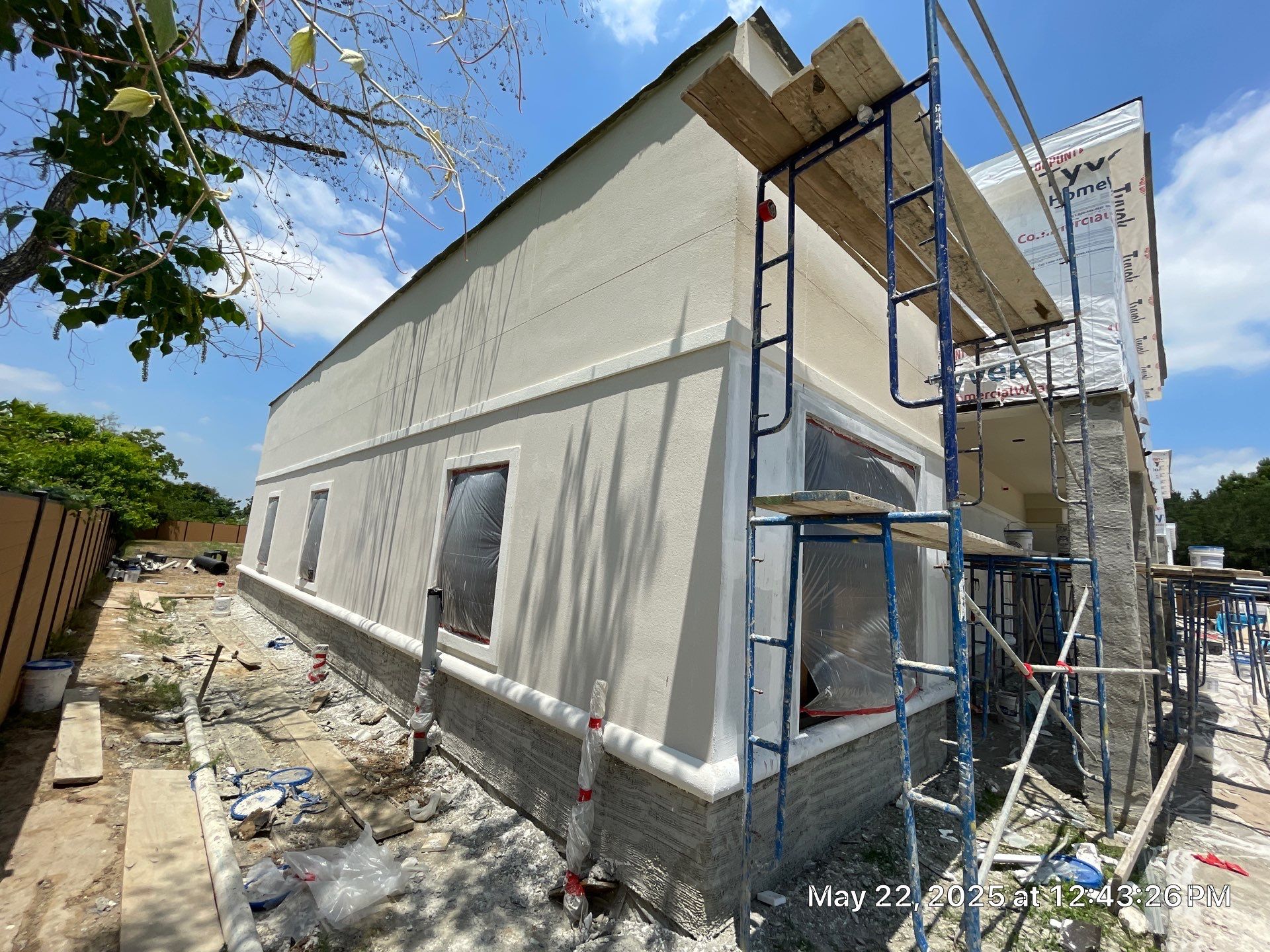 Cypress Commercial Blend: Stucco and Thin Stone by Apex by Apex Conventional Stucco Llc
