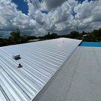 24ga 5V Crimp Mill Finish by Total Roofing System The Metal Roof Experts
