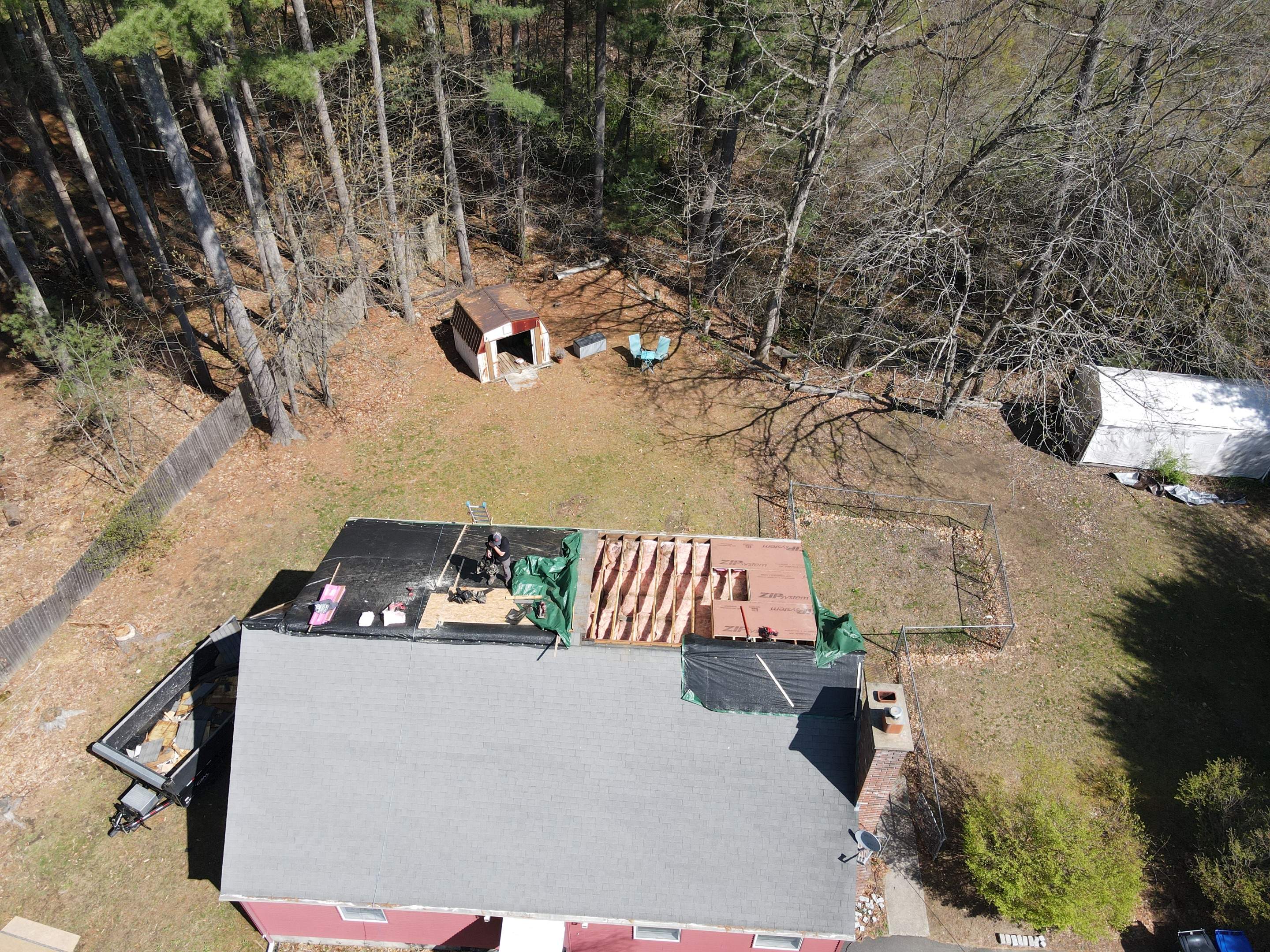 Tree Damage/Roof Repair by Chagnon Building & Remodeling LLC