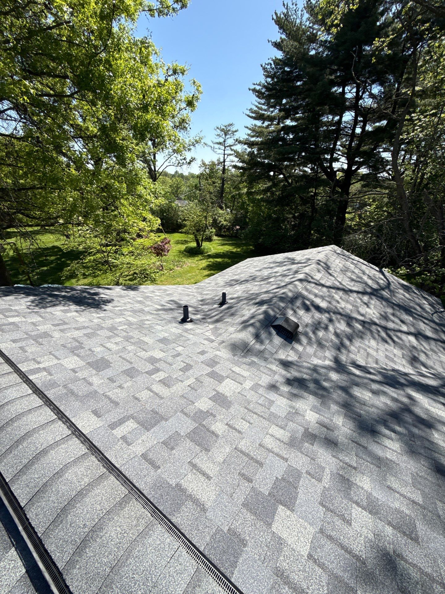 Architectural Shingle Roof Installation and Decking Replacement in Chesterfield by Acute Roofing And Exteriors 