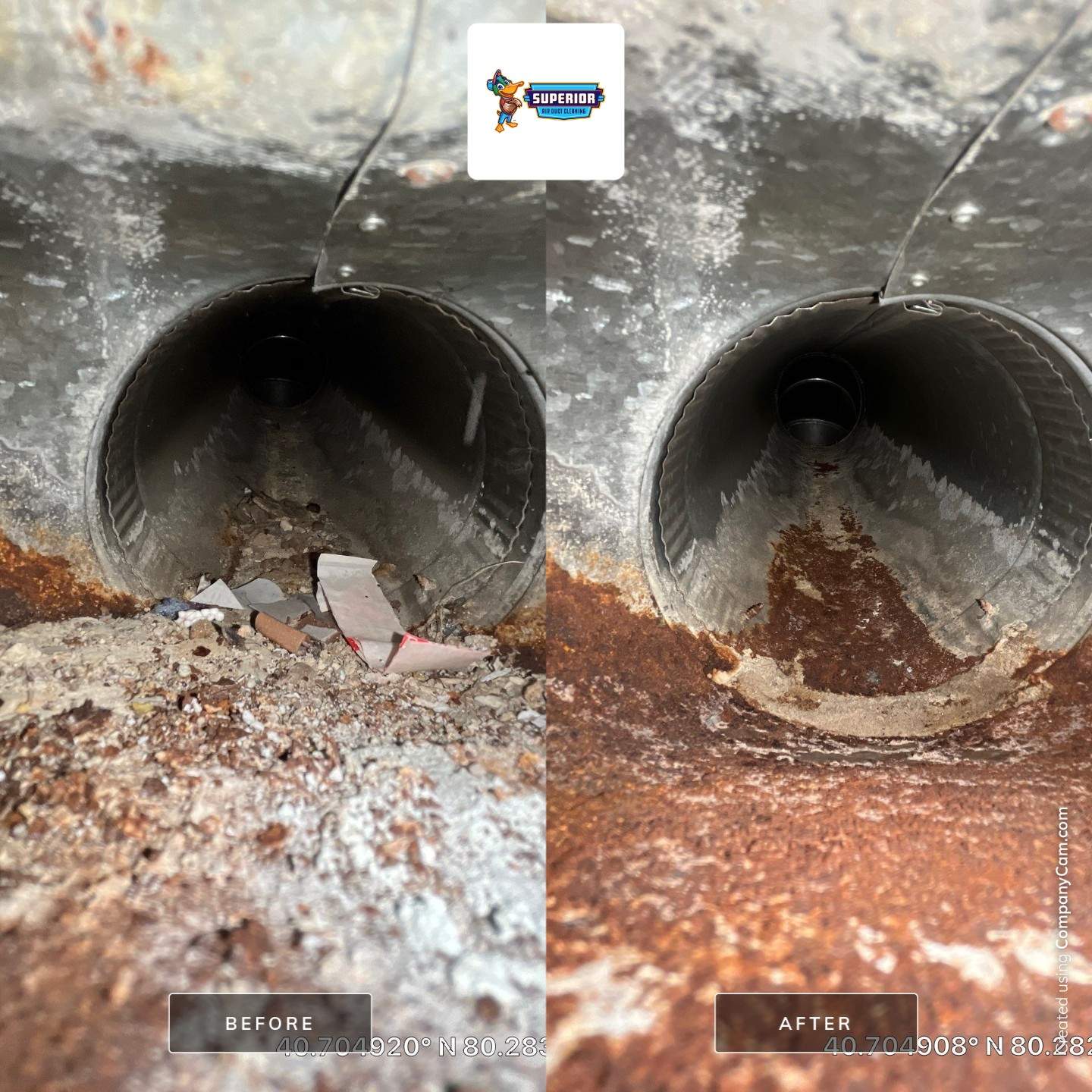 Air Duct Cleaning With a Vacuum Truck in Rochester, PA by Superior Air Duct Cleaning