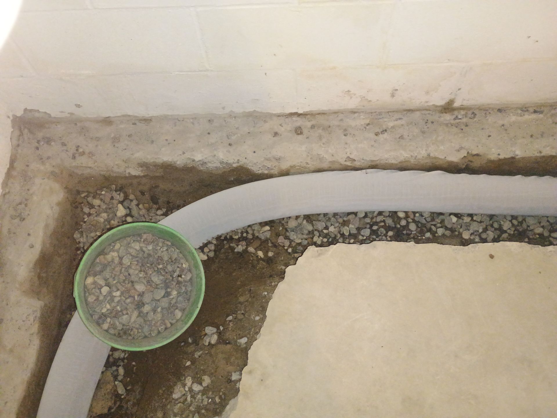 Tying Into an Existing Drain Tile System for Alec by Waterproofing Northeast