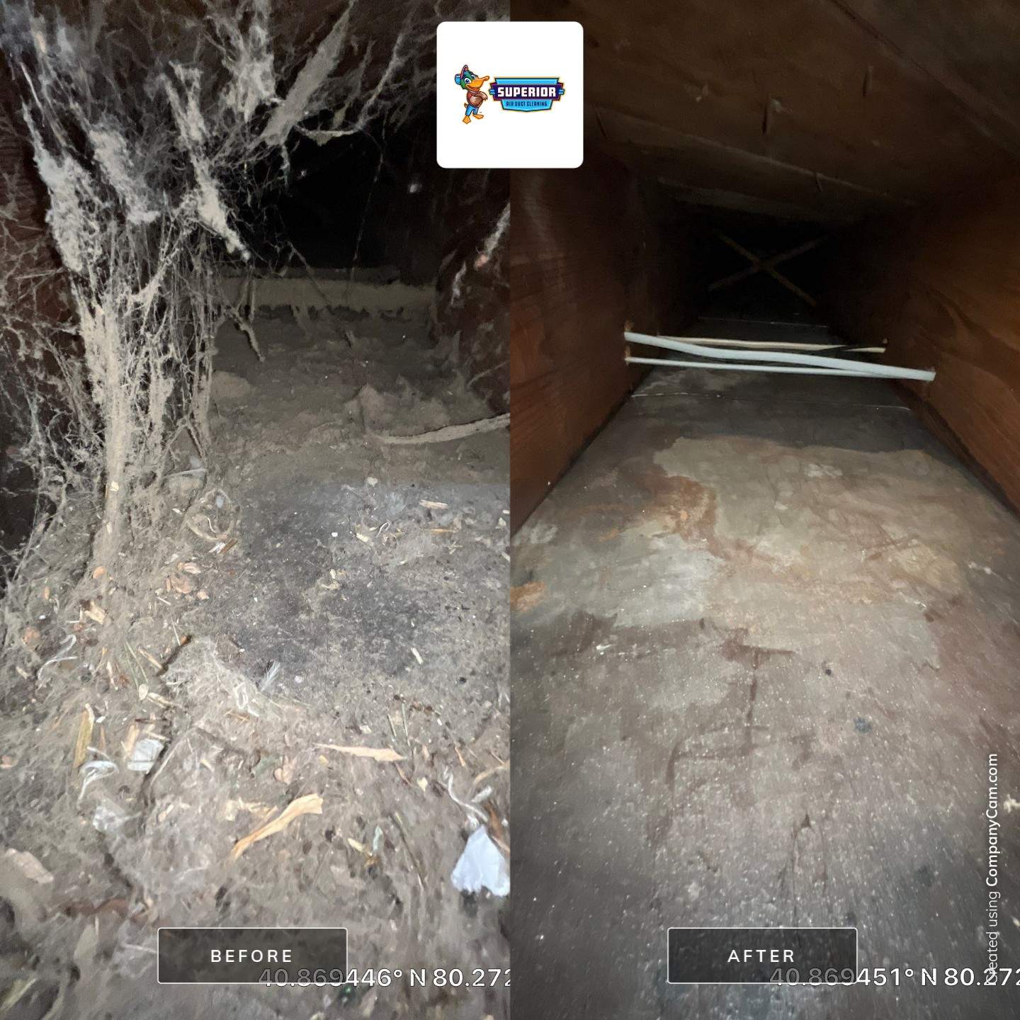 Air Duct Cleaning With a Vacuum Truck in Ellwood City, PA by Superior Air Duct Cleaning