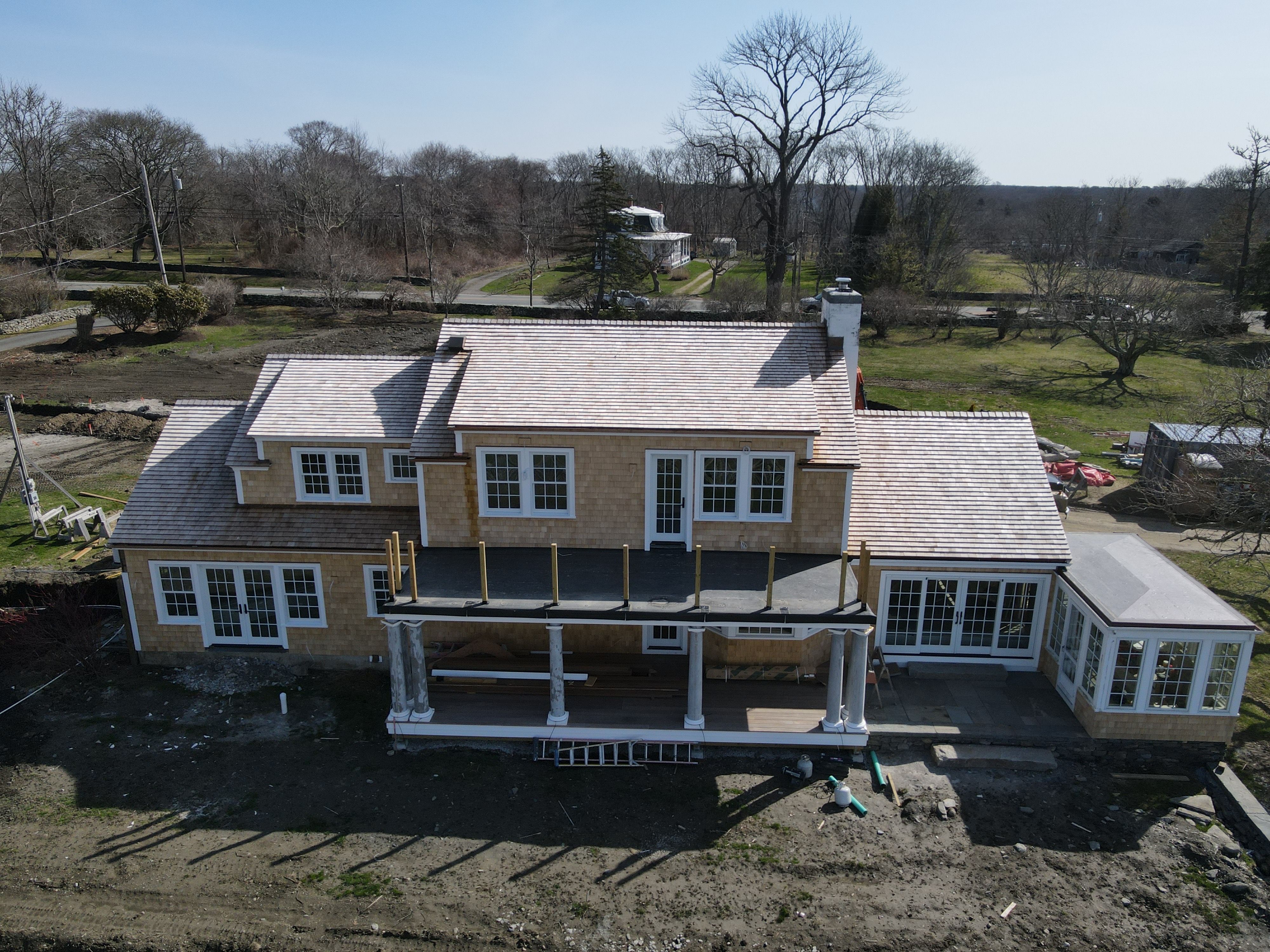 Cedar Roofing, Siding, Copper Gutters - Private Residence by Rinaldi Brothers
