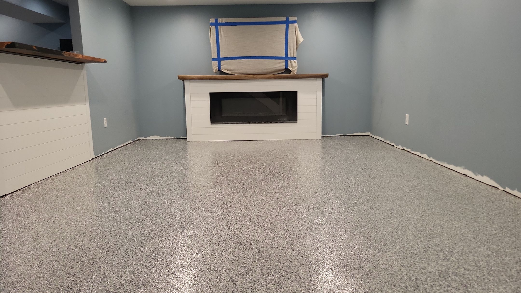 Basement Transformation by Revival Concrete Coatings, LLC